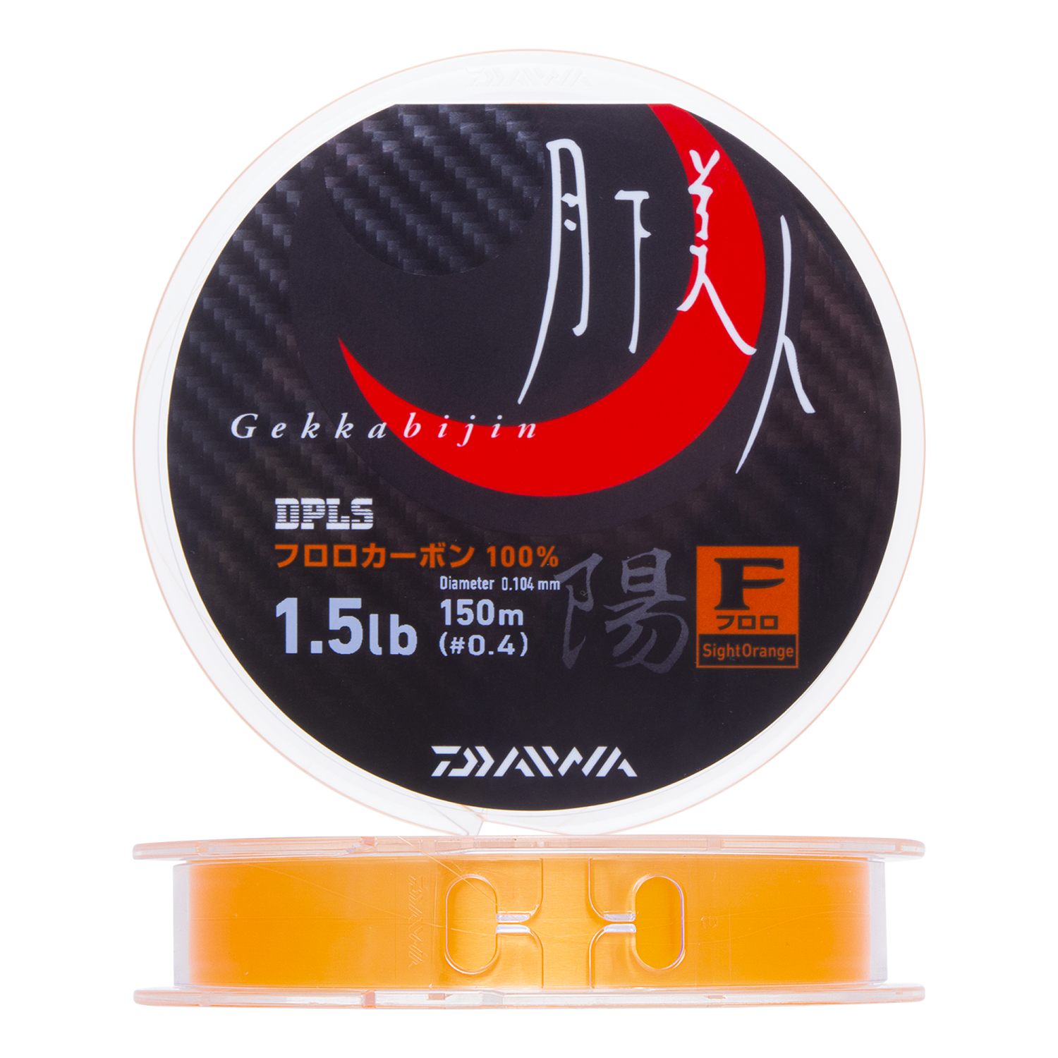 Флюорокарбон Daiwa Gekkabijin Type-F You 1,5Lb #0,4 0,104мм 150м (sight orange)