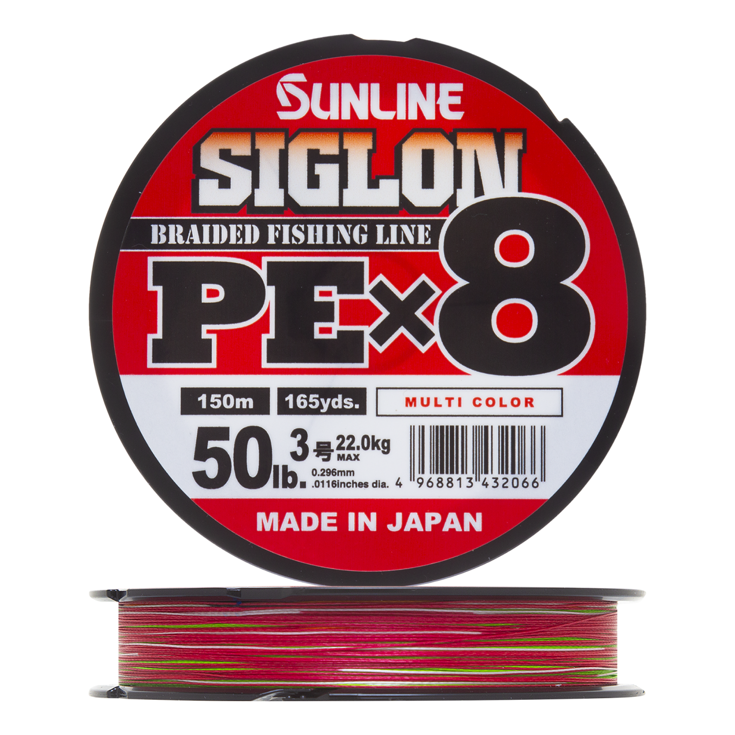 Шнур плетеный Sunline Siglon PE X8 #3,0 0,296мм 150м (multicolor)