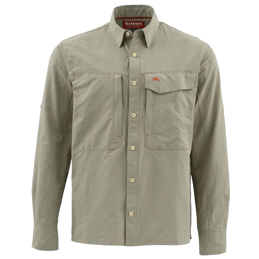 Рубашка Simms Guide LS Shirt - Solid XL Dark Khaki