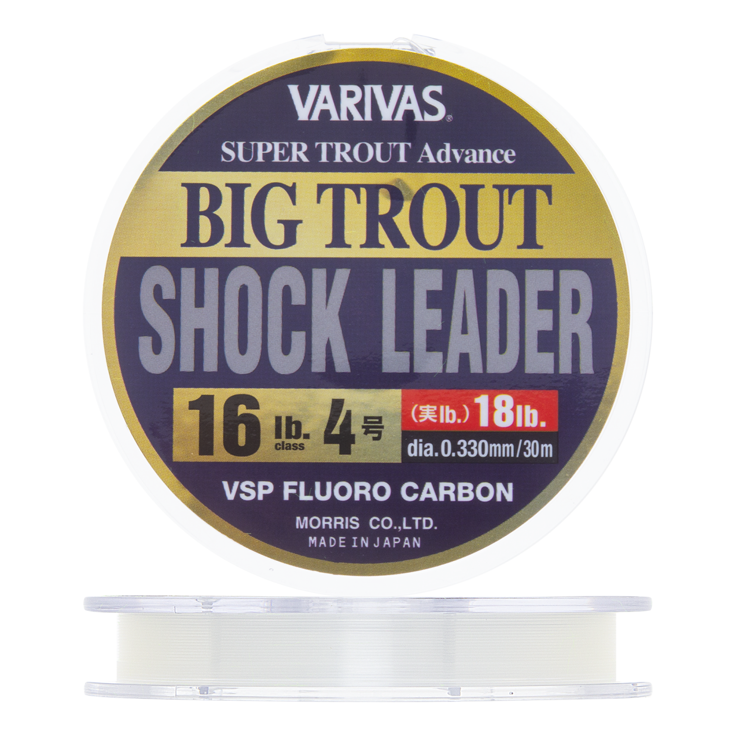 Флюорокарбон Varivas Big Trout Shock Leader VSP Fluorocarbon #4,0 0,330мм 16Lb 30м (clear)