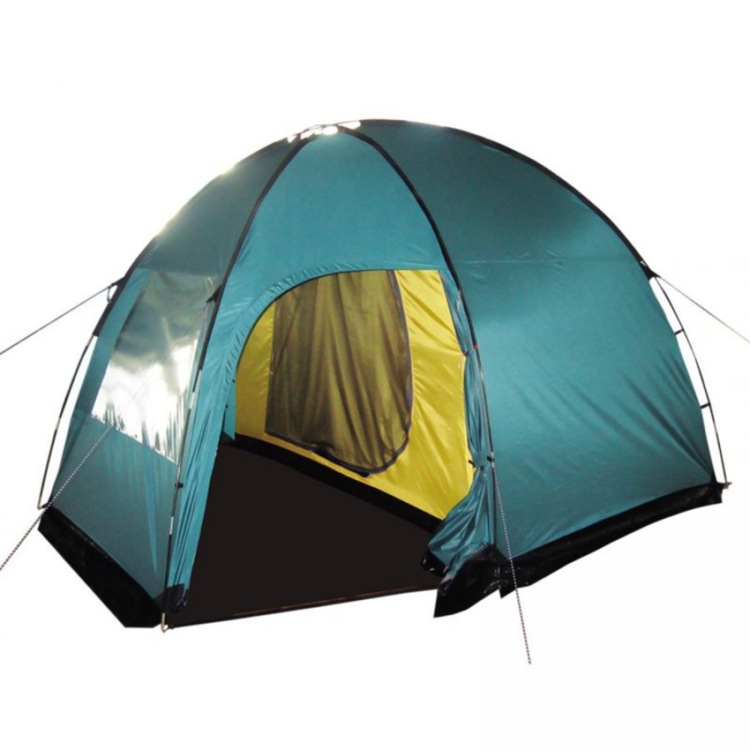 палатка кемпинговая пятиместная tramp baltic wave 5 v2 зеленый Палатка кемпинговая Tramp Bell 4 (V2) зеленый