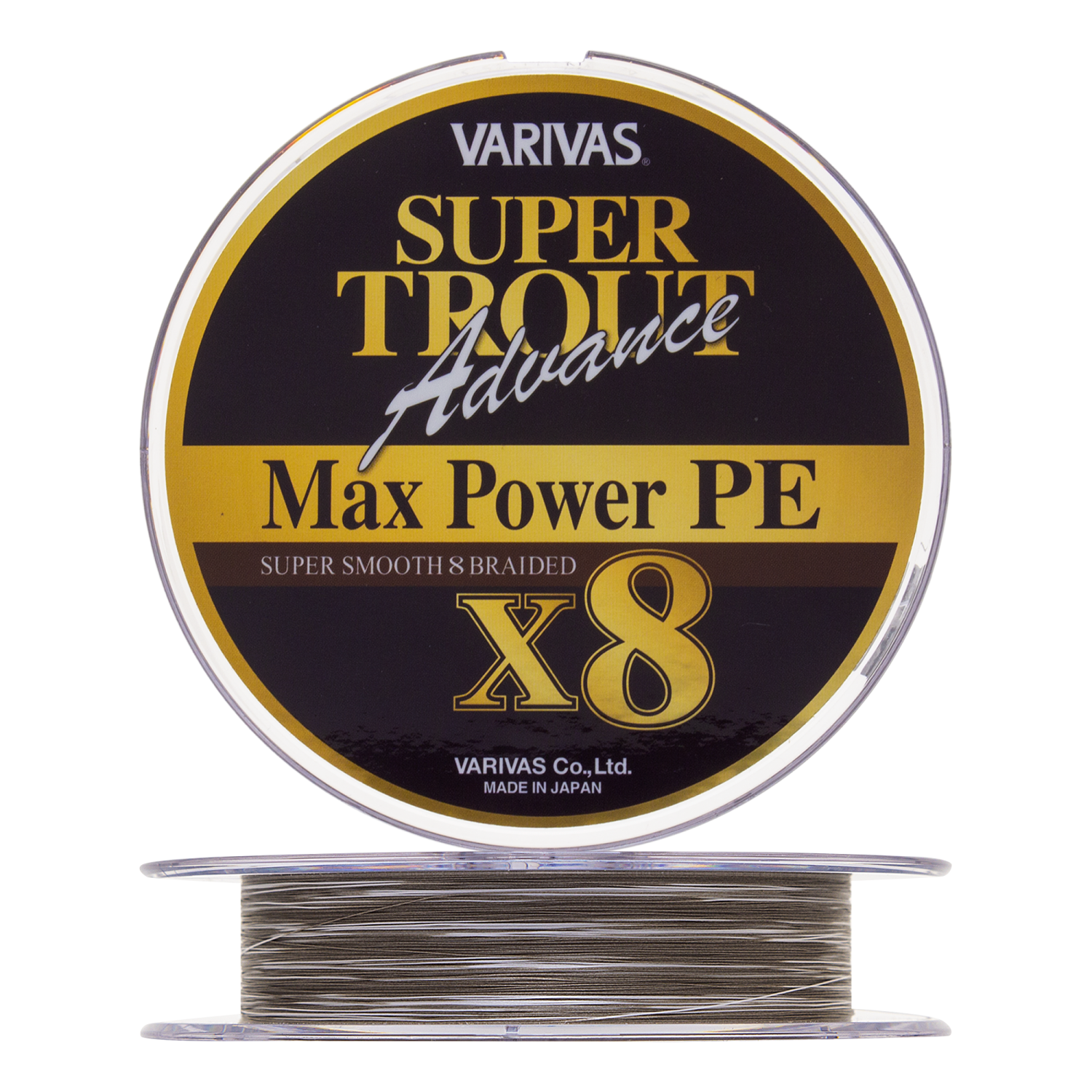 Шнур плетеный Varivas Super Trout Advance Max Power PE X8 New #1,0 0,165мм 150м (champagne gold white marking)