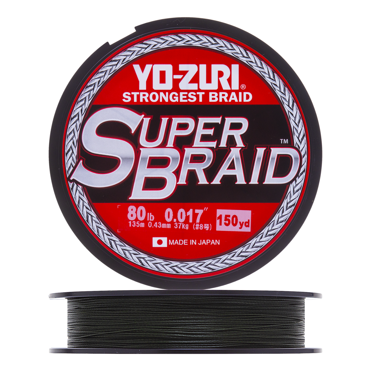 цена Шнур плетеный Yo-Zuri PE Superbraid 80Lb 0,43мм 135м (dark green)