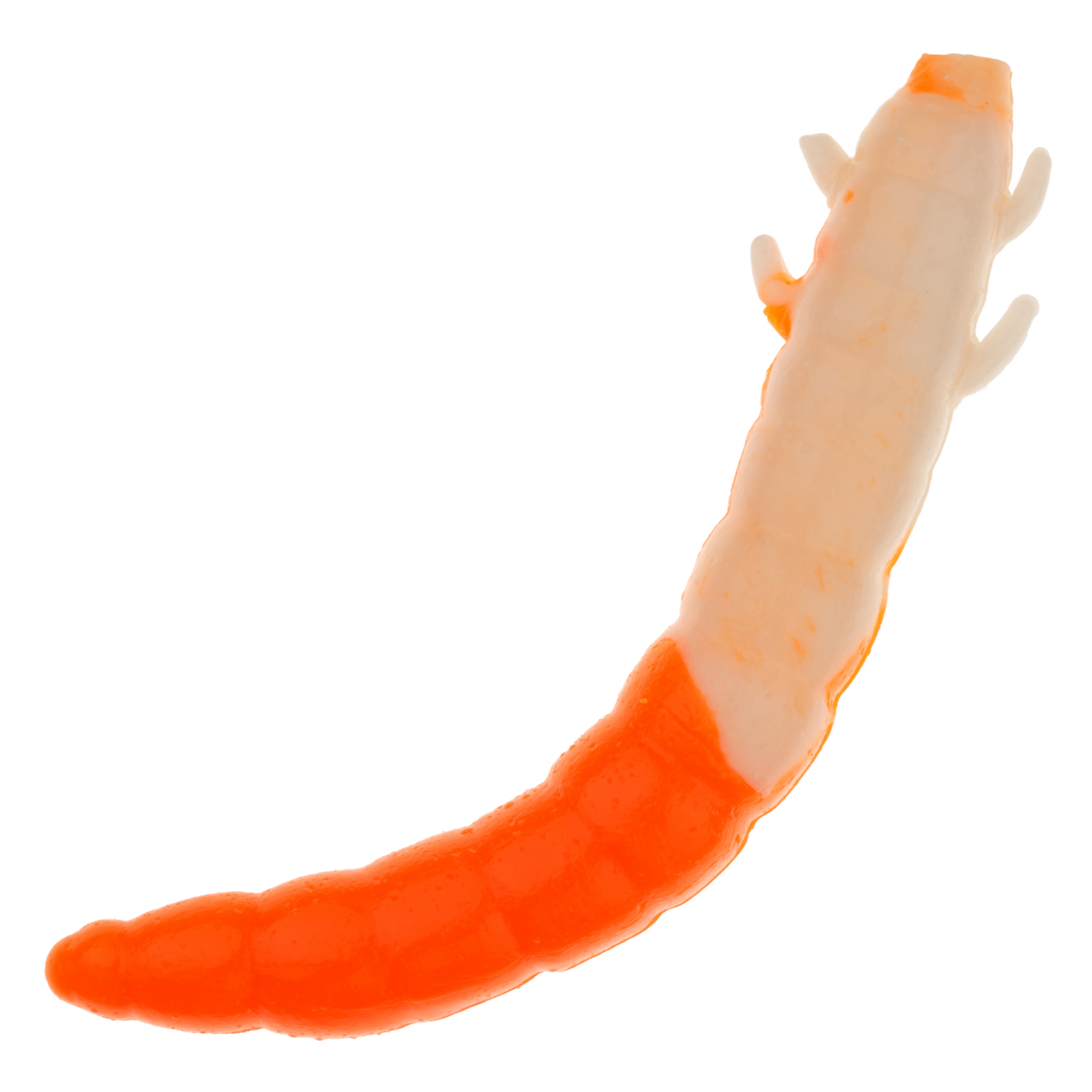 Приманка силиконовая Soorex Pro King Worm 55мм Cheese #301 White/Orange