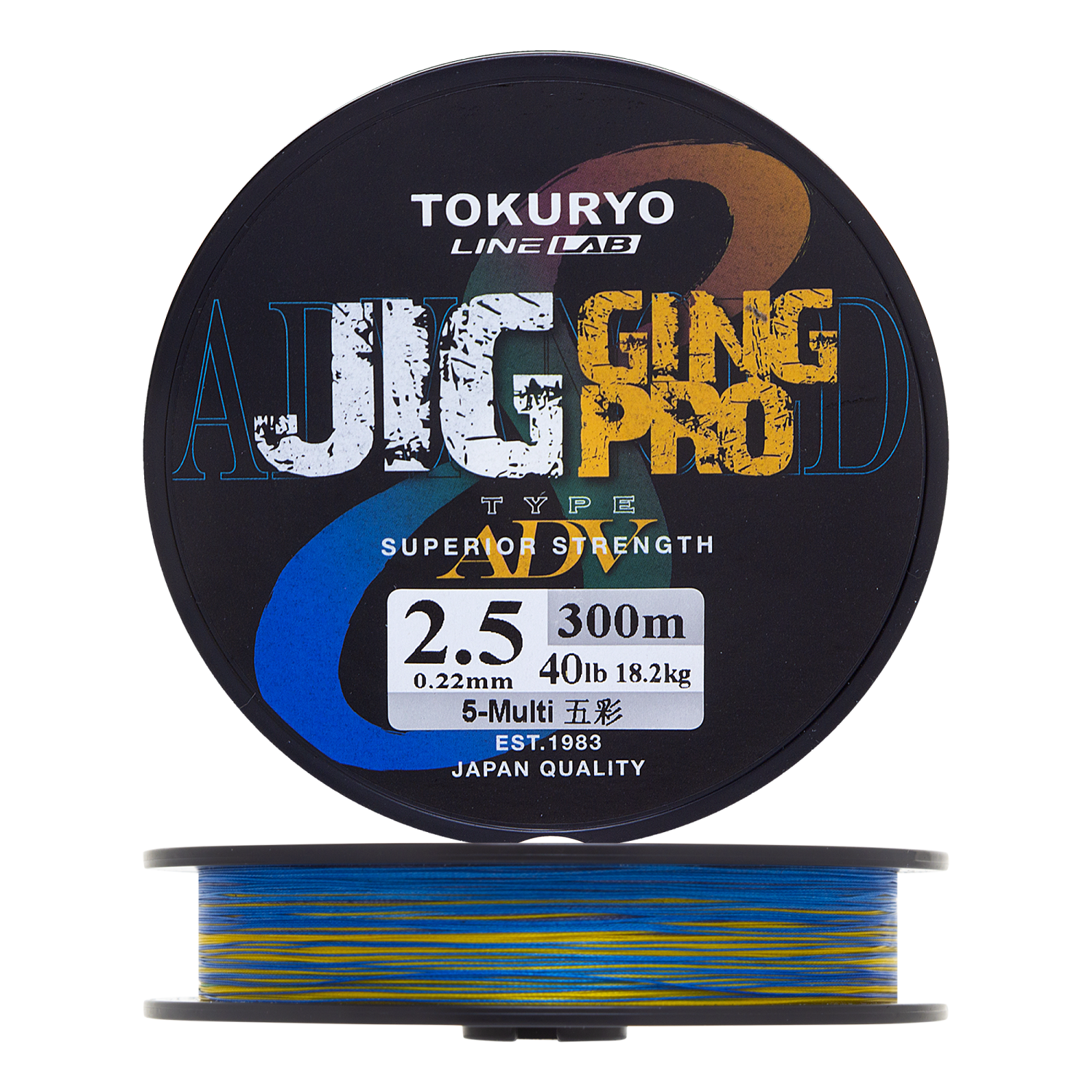 Шнур плетеный Tokuryo JiggingPro X8 PE #2,5 0,22мм 300м (5color)