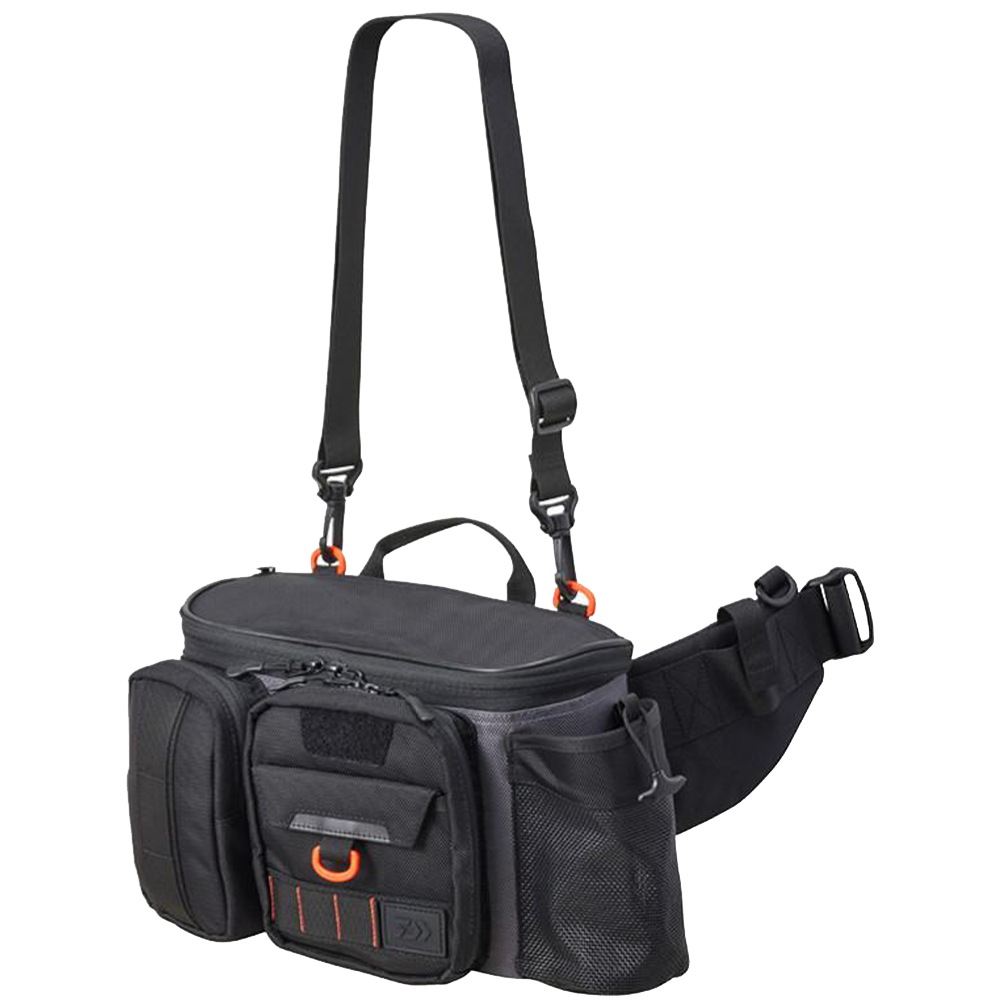 Сумка поясная Daiwa HG Hip Bag LT (C) Grey/Orange