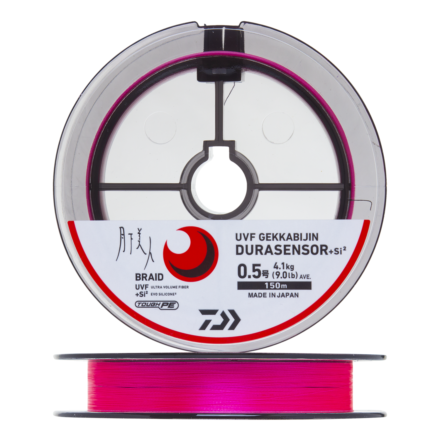 Шнур плетеный Daiwa UVF Gekkabijin DuraSensor +Si2 #0,5 0,117мм 150м (sakura pink)