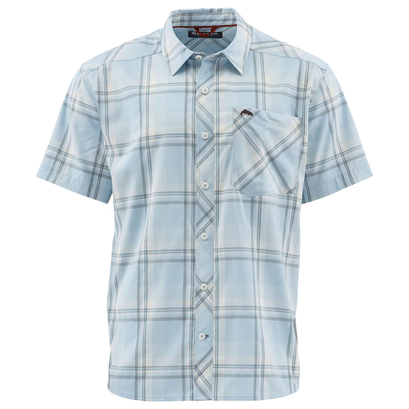 Рубашка Simms Outpost SS Shirt M Mist Plaid