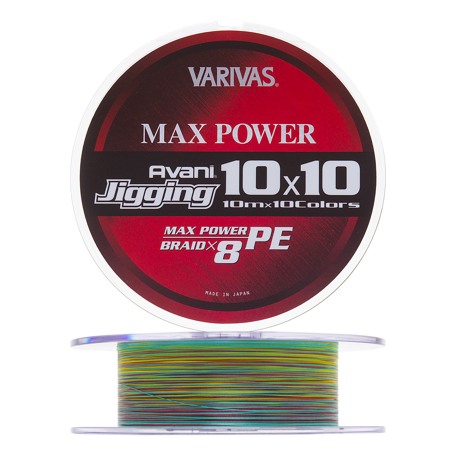 Шнур плетеный Varivas Avani Jigging 10×10 Max Power PE X8 #1,2 0,185мм 300м (multicolor) - 2 рис.