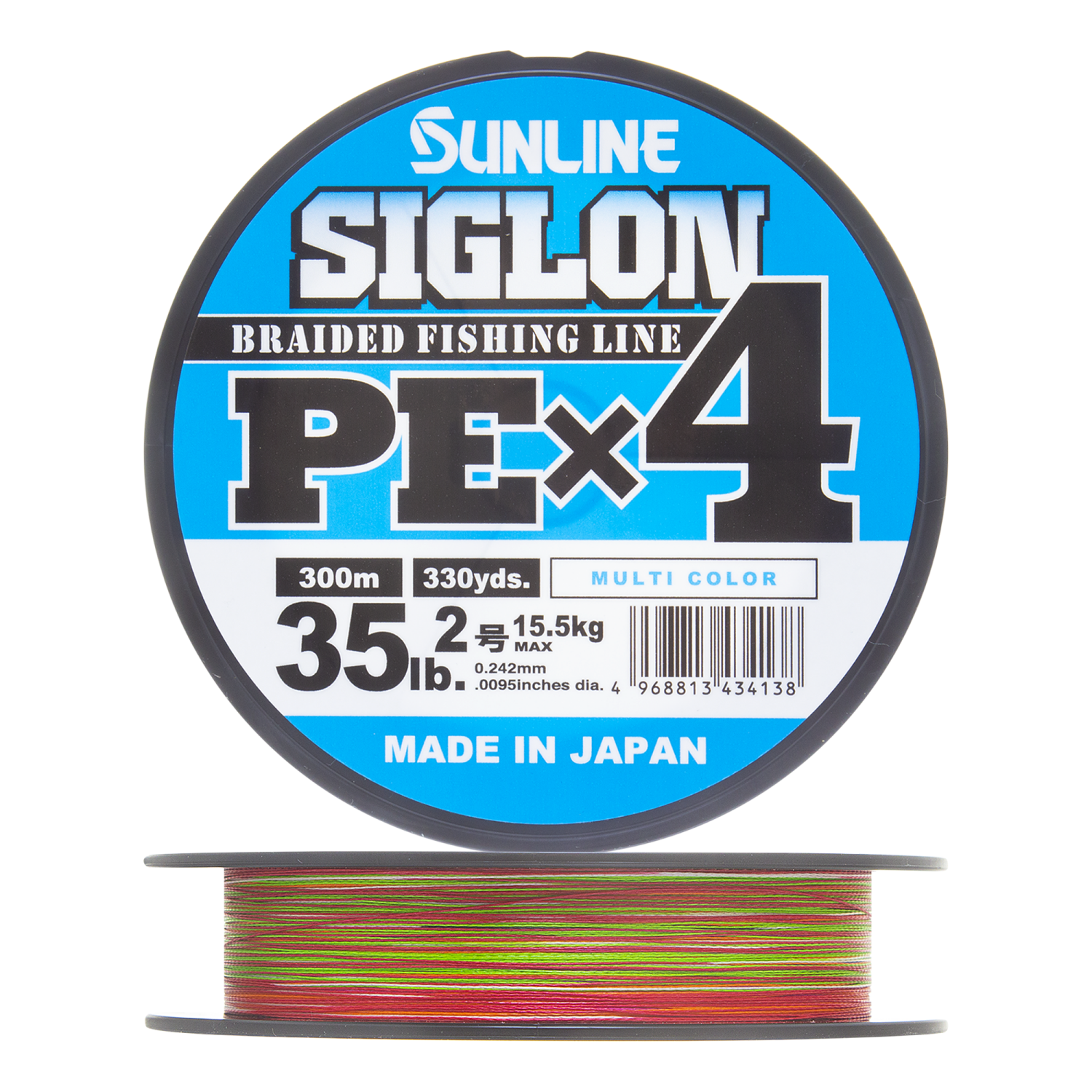 Шнур плетеный Sunline Siglon PE X4 #2,0 0,242мм 300м (multicolor)