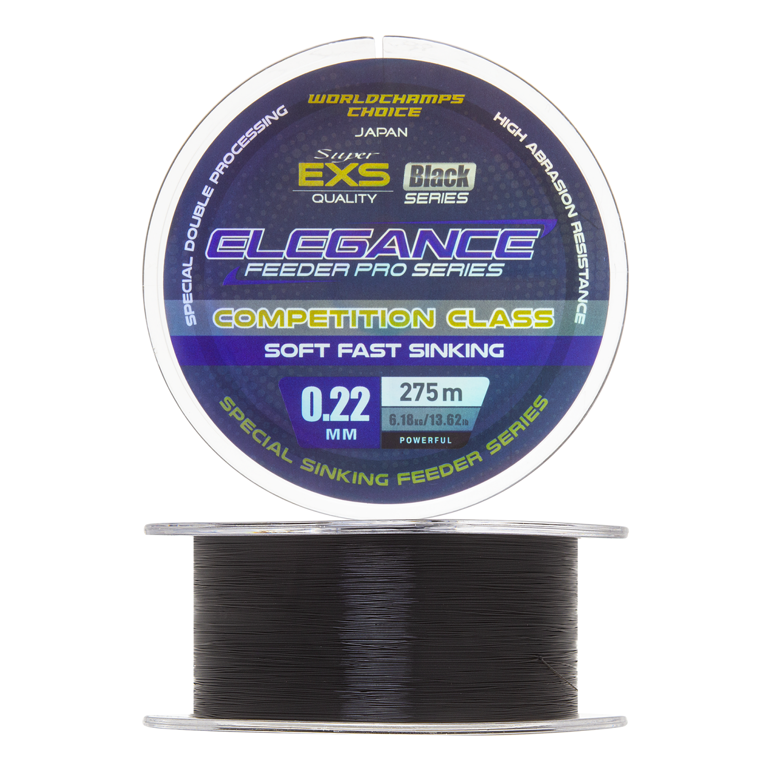 Леска монофильная Elegance Feeder Pro Black 0,22мм 275м (black)