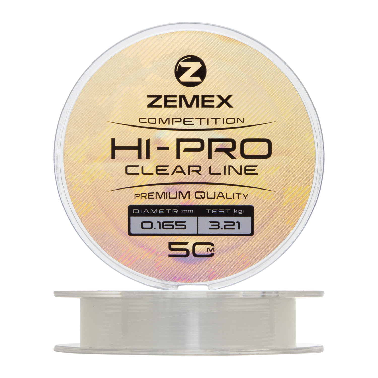 Леска монофильная Zemex Hi-Pro Competition Line 0,165мм 50м (clear)