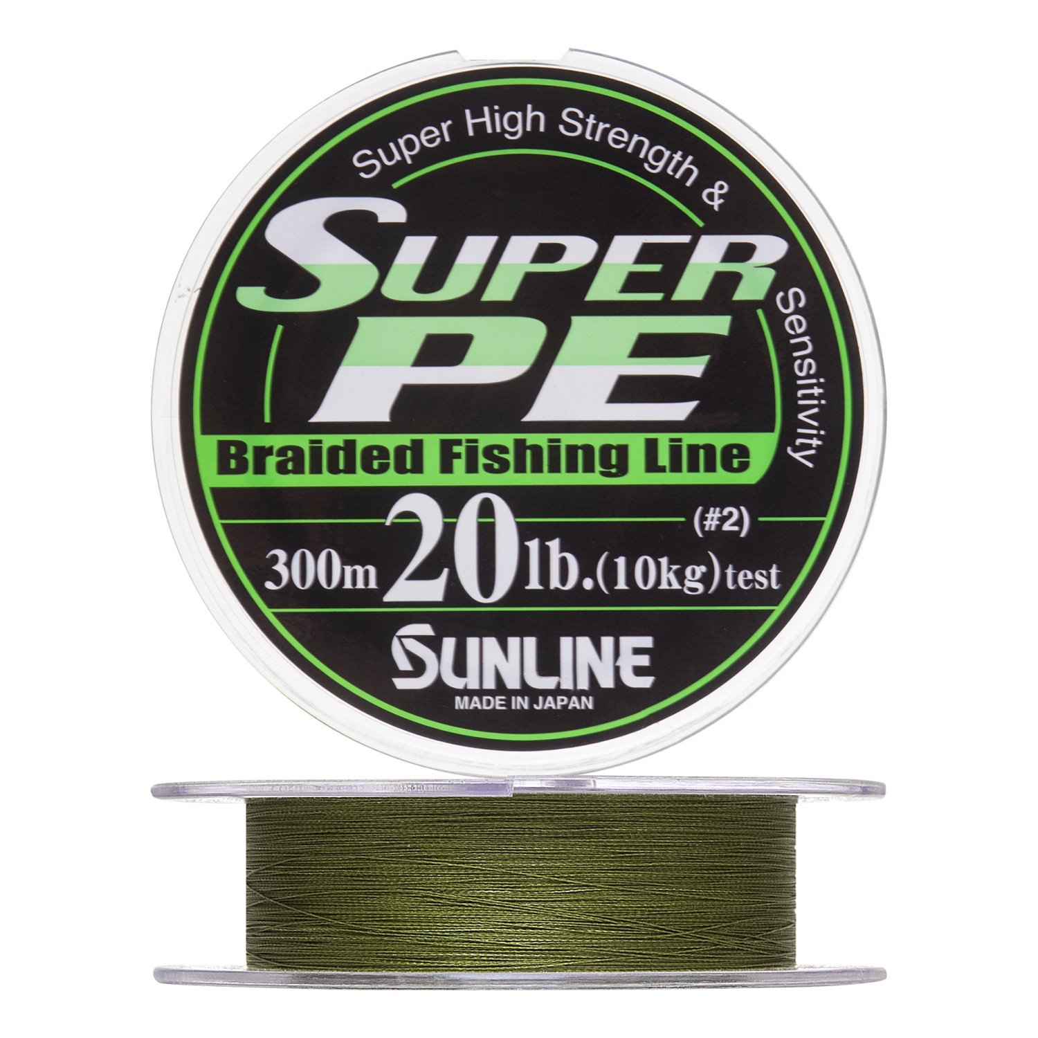 Шнур плетеный Sunline Super PE #2,0 0,235мм 300м (dark green)