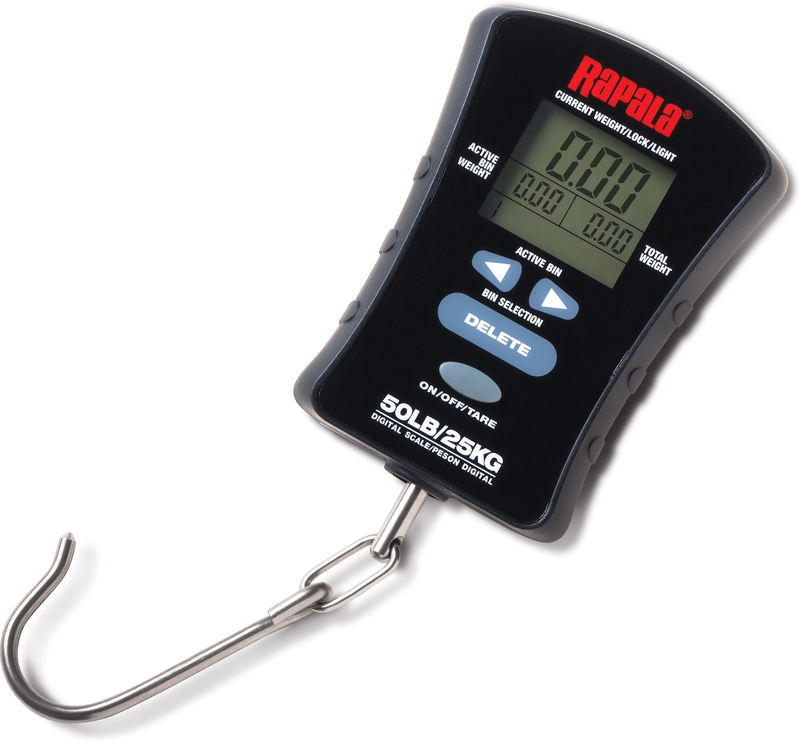 Весы цифровые Rapala Compact Touch Screen RCTDS50 с подсветкой и памятью, 25кг