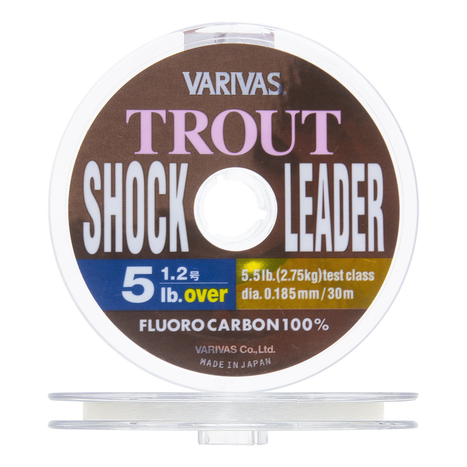 Флюорокарбон Varivas Trout Shock Leader Fluorocarbon 12 0185мм 30м natural clear 985₽