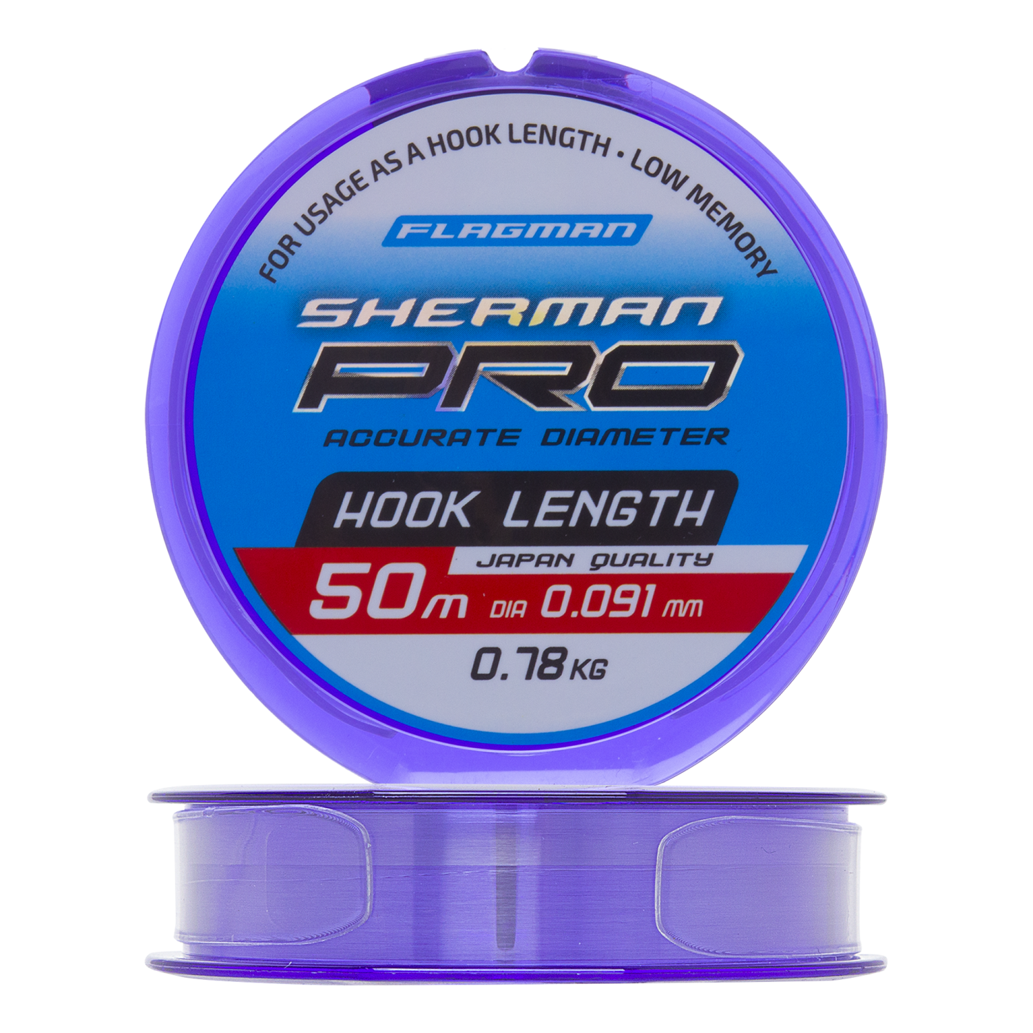 Леска монофильная Flagman Sherman Pro Hook Length 0,091мм 50м (clear)