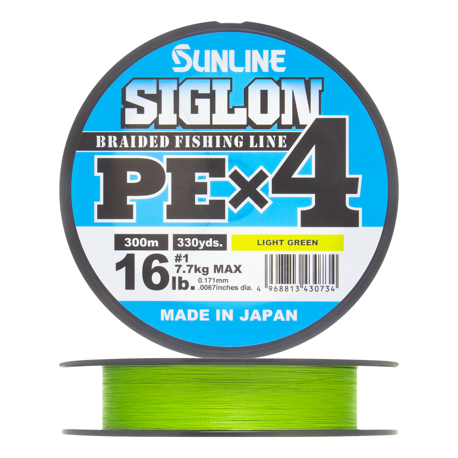 Шнур плетеный Sunline Siglon PE X4 #1,0 0,171мм 300м (light green)