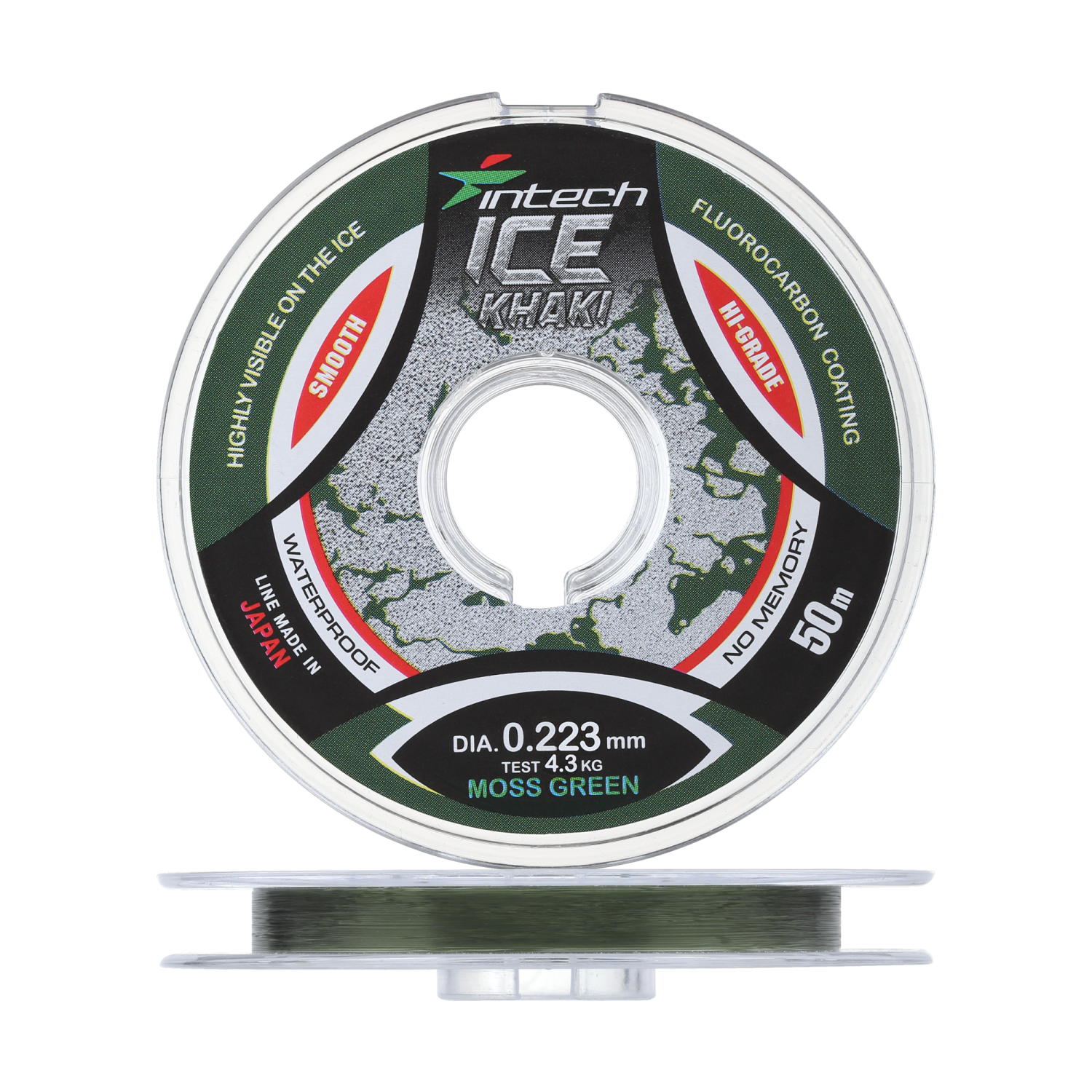 Леска монофильная Intech Ice Khaki 0,223мм 50м (moss green)