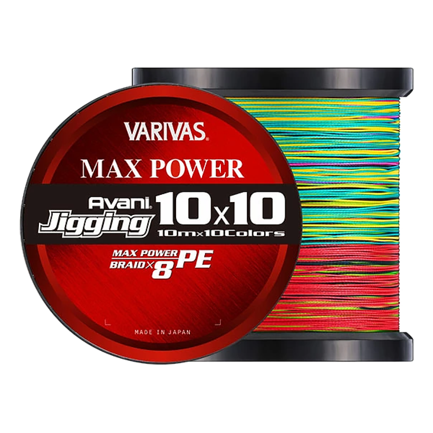 Шнур плетеный Varivas Avani Jigging 10×10 Max Power PE X8 #4,0 0,330мм 300м (multicolor)