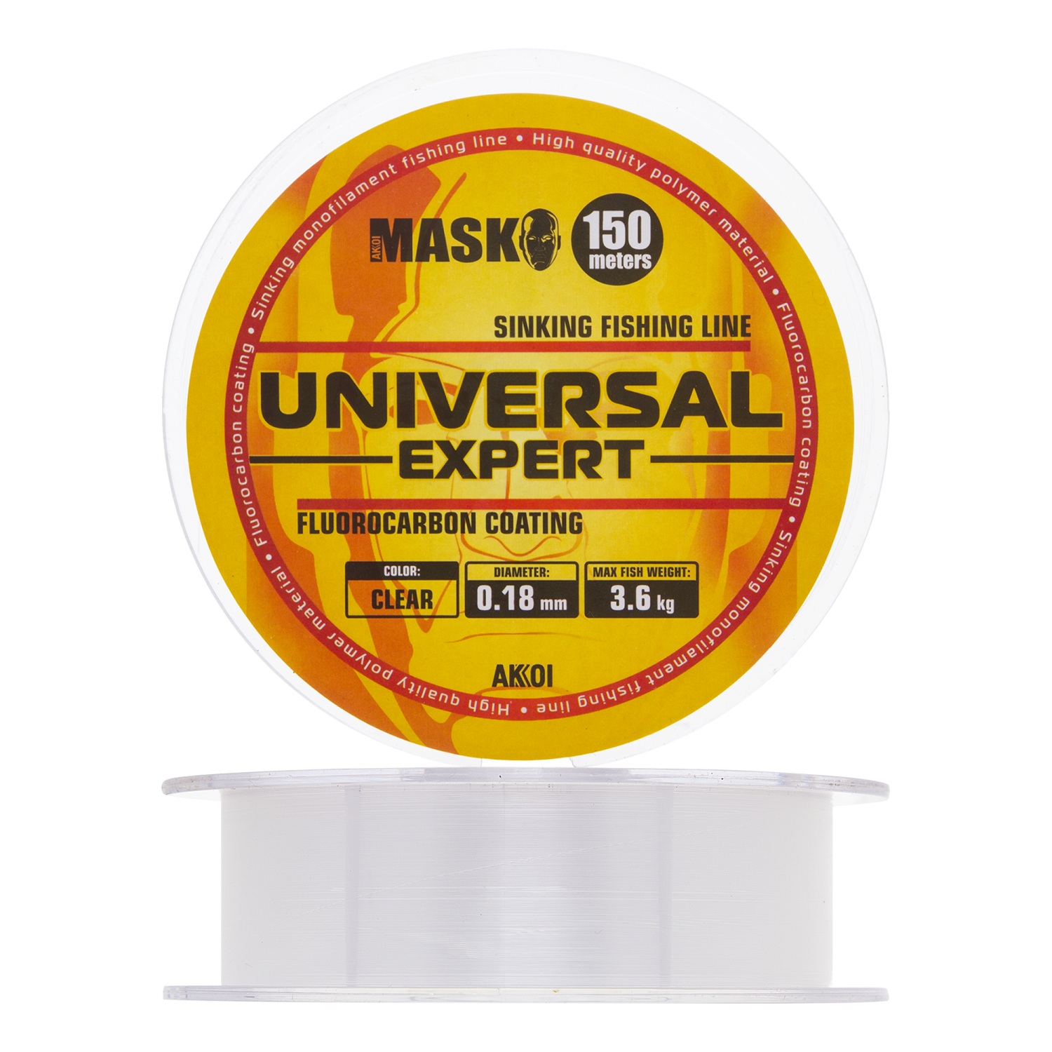 Леска монофильная Akkoi Mask Universal Expert 0,18мм 150м (clear)