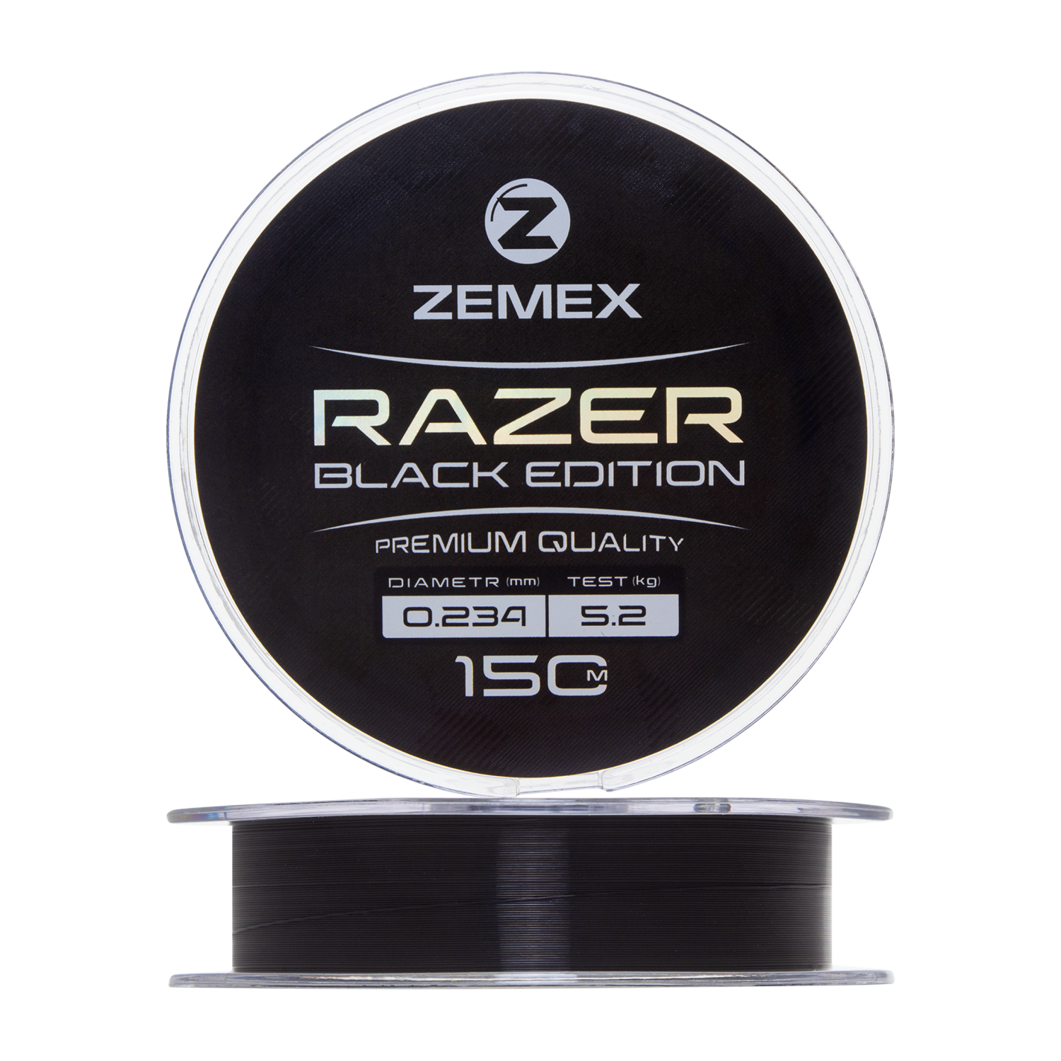 Леска монофильная Zemex Razer Black Edition 0,234мм 150м (black)