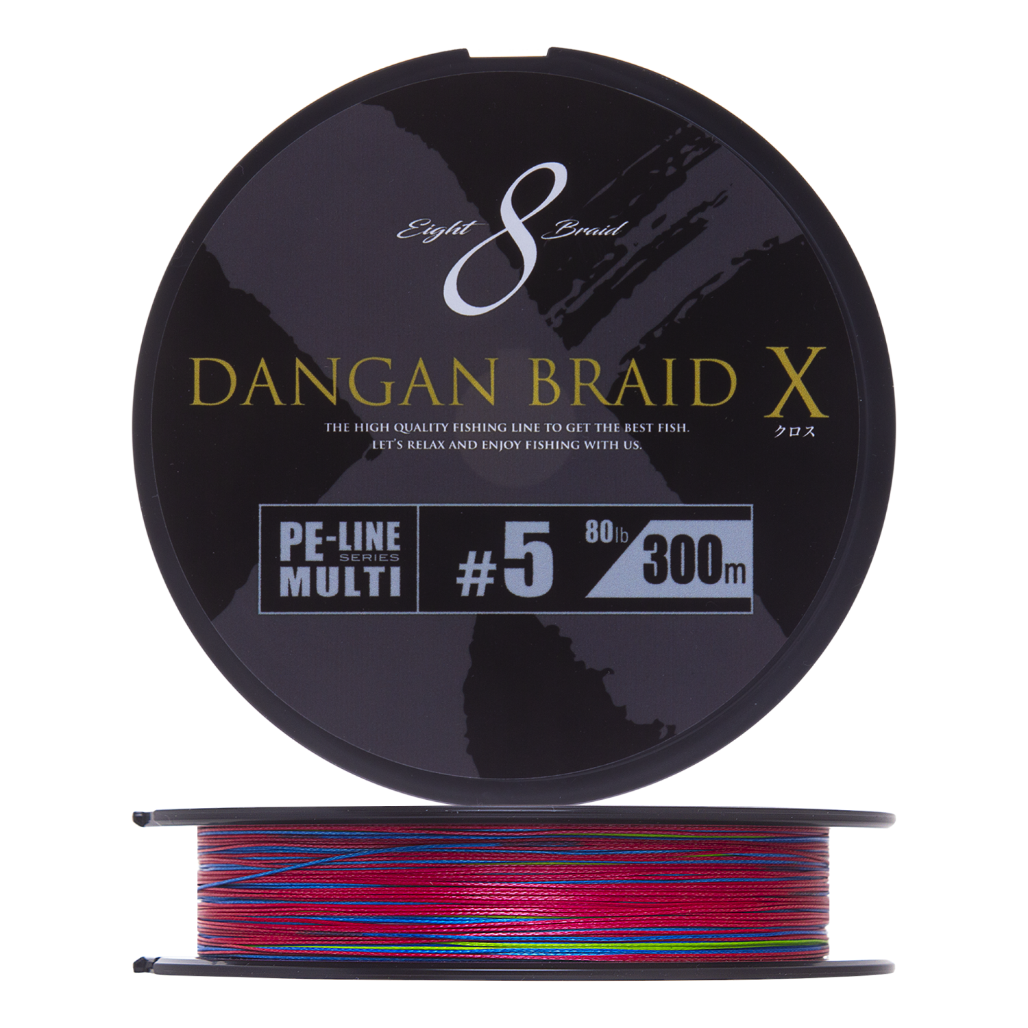 Шнур плетеный Major Craft Dangan Braid X Line PE X8 #5,0 300м (multicolor)