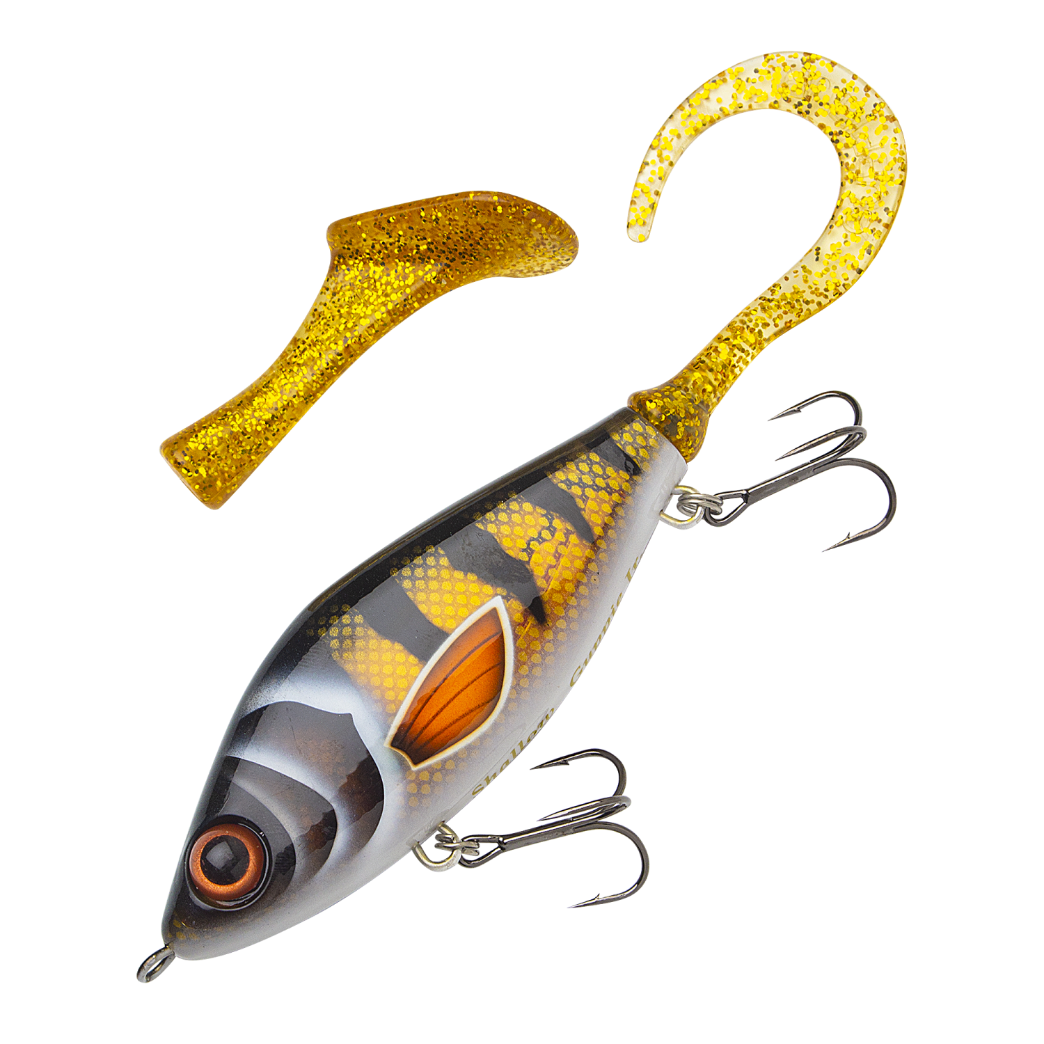 Джеркбейт Strike Pro Guppie Jr. Shallow 110 SS #TR-003 Golden Perch Gold