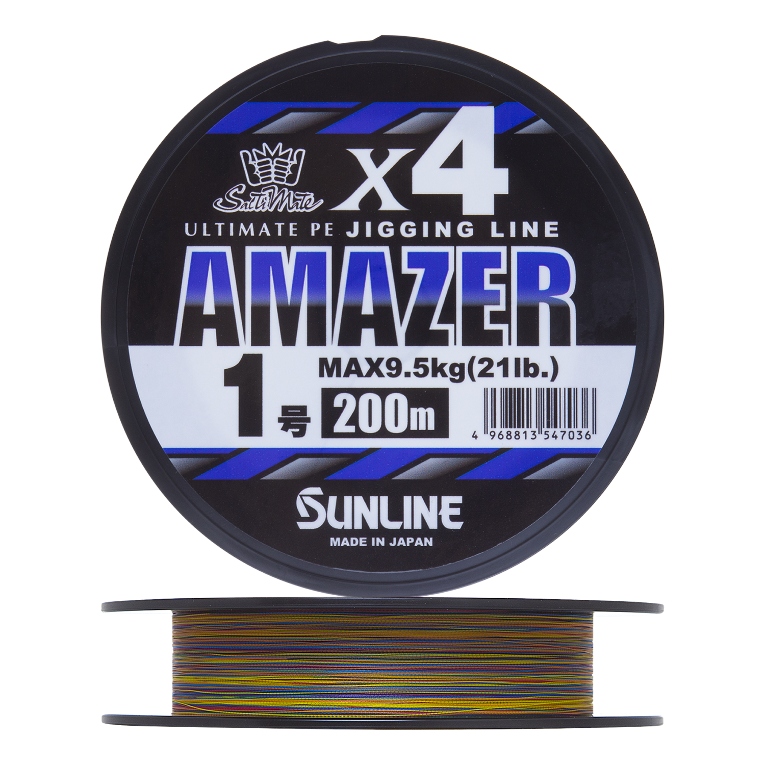 Шнур плетеный Sunline Amazer X4 #1,0 0,165мм 200м (multicolor)