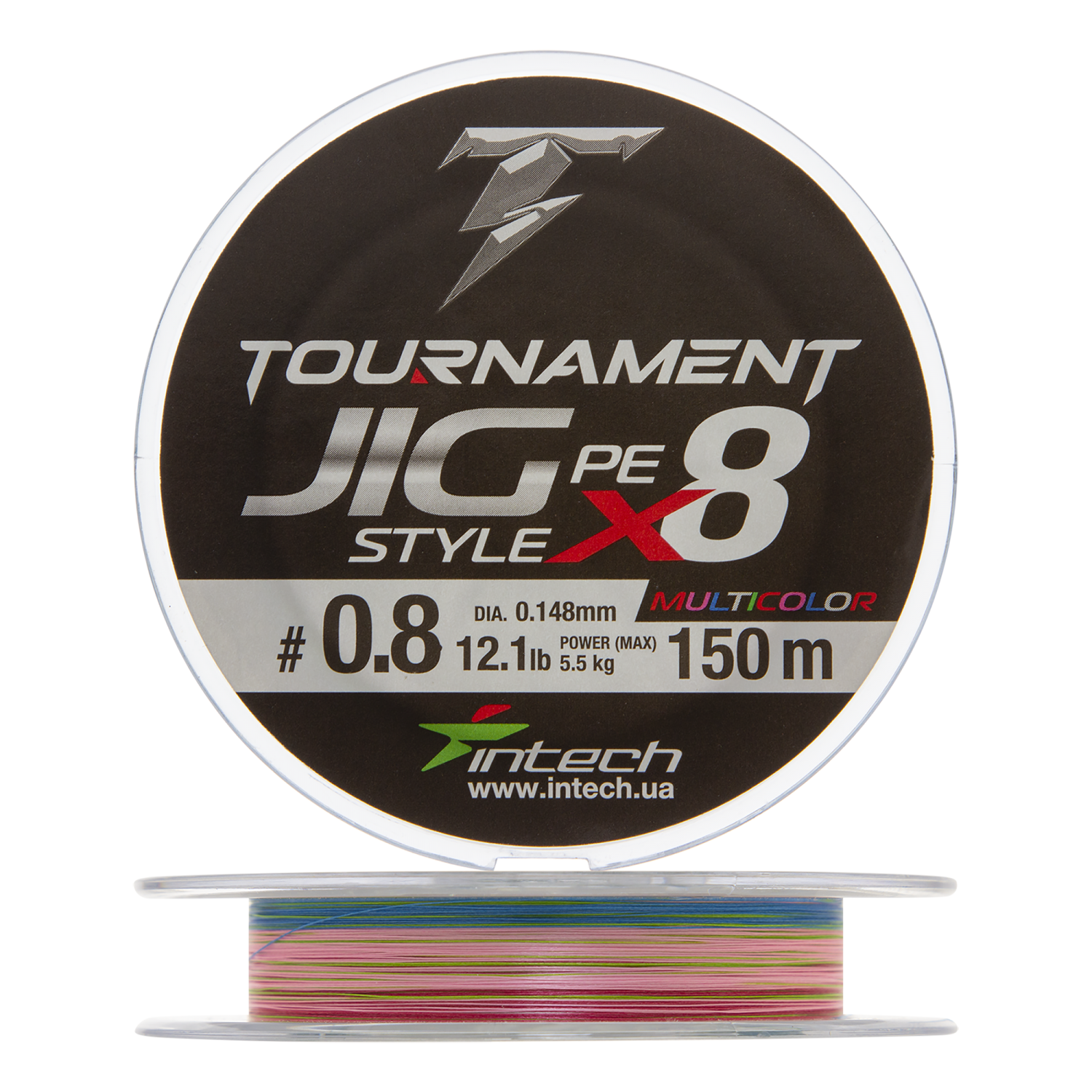 Шнур плетеный Intech Tournament Jig Style PE X8 #0,8 0,148мм 150м (multicolor)