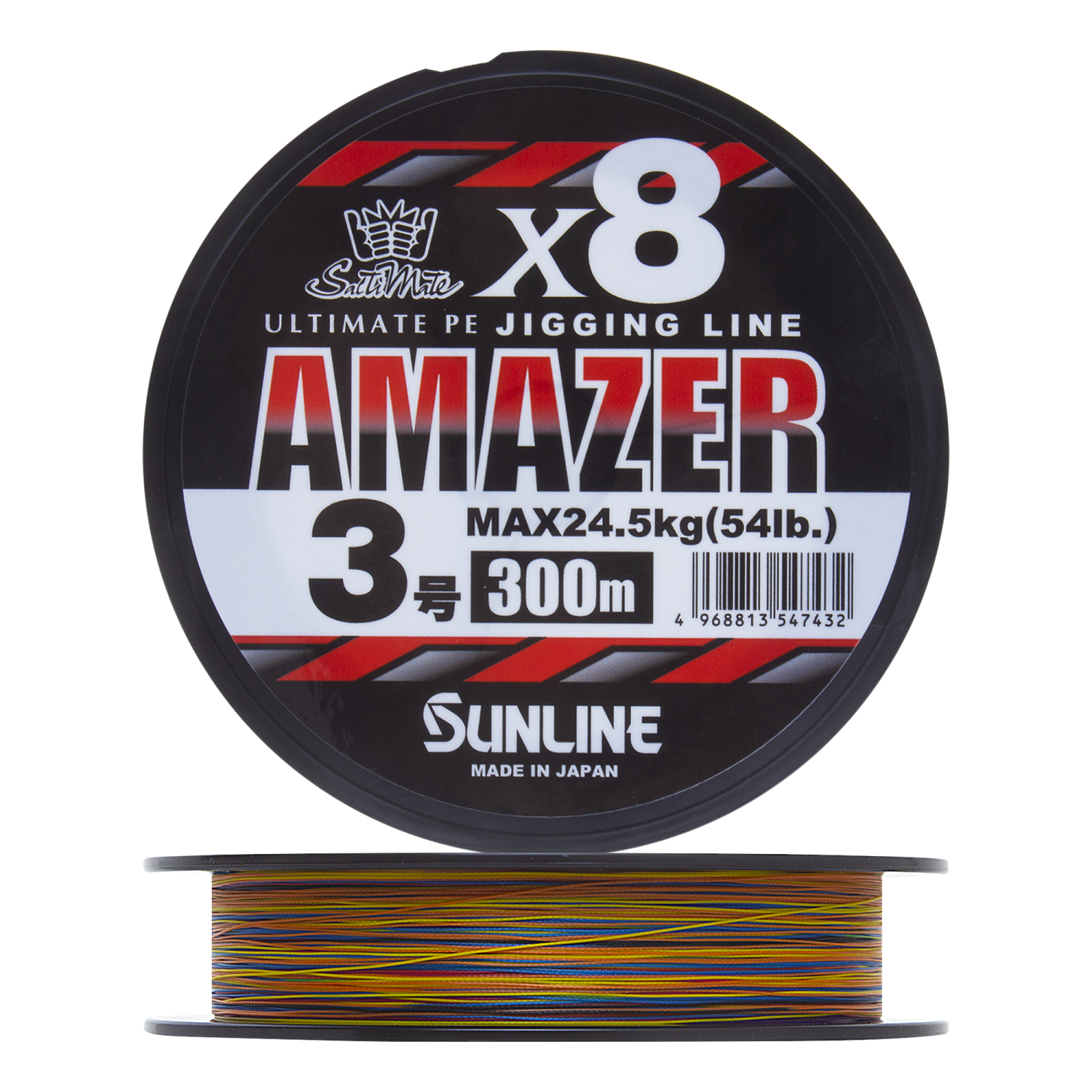 Шнур плетеный Sunline Amazer X8 #3,0 0,285мм 300м (multicolor)