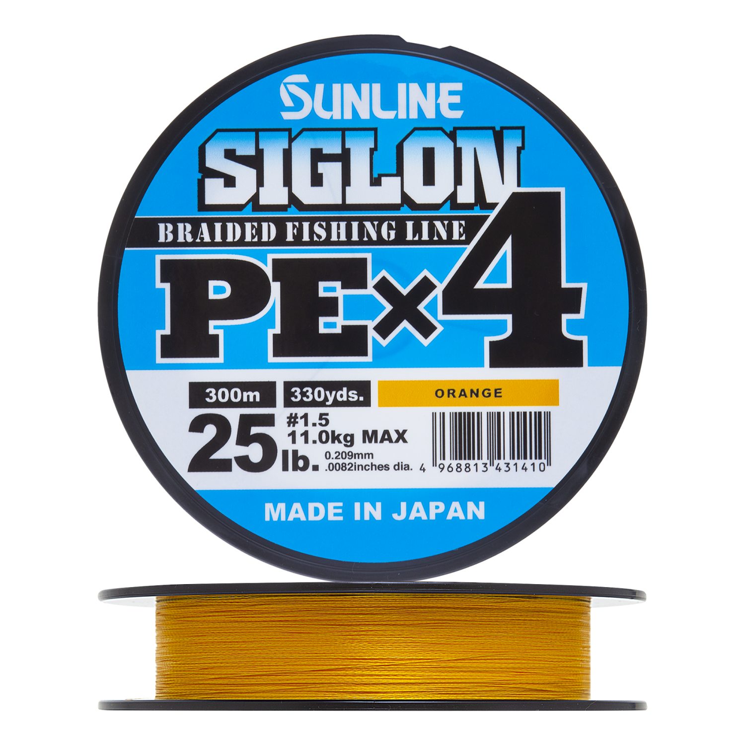Шнур плетеный Sunline Siglon PE X4 #1,5 0,209мм 300м (orange)