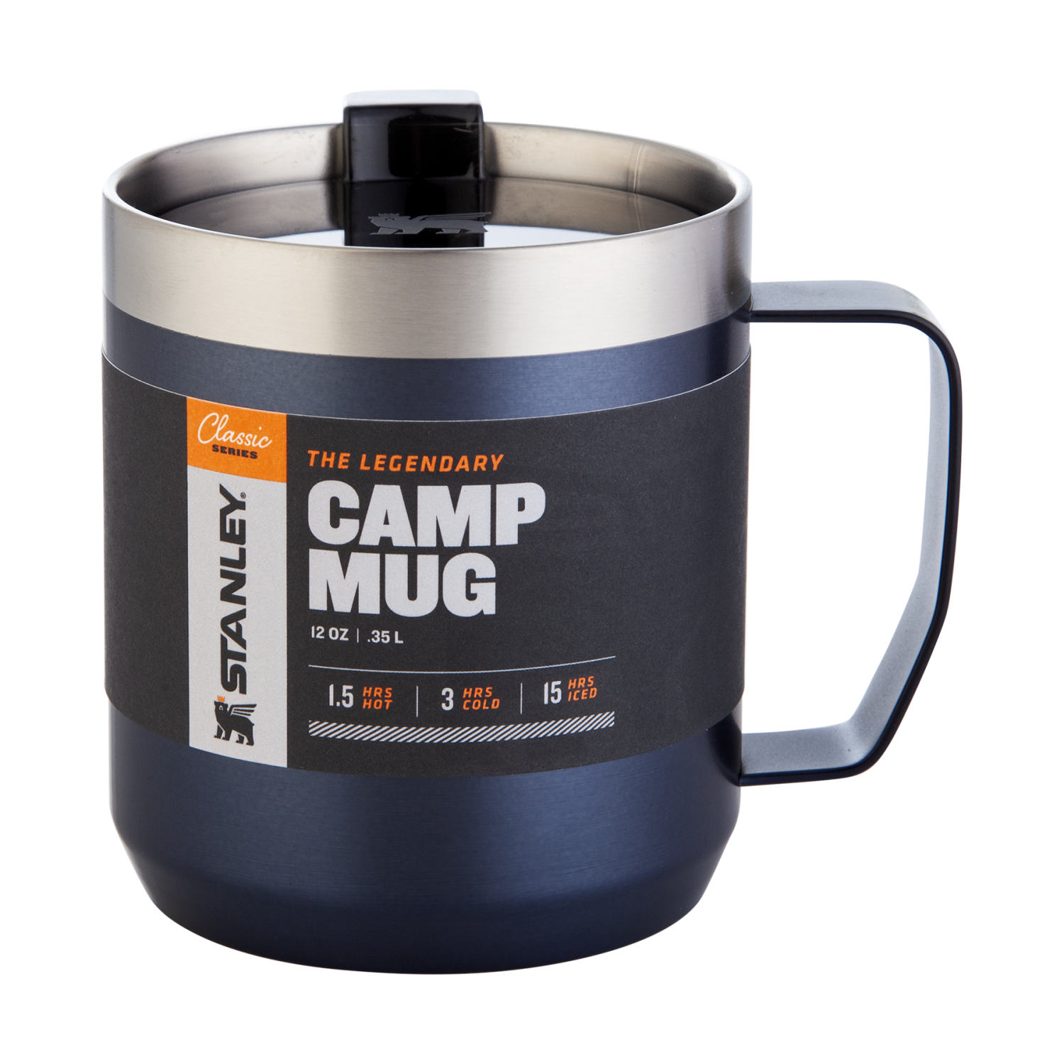 Термокружка Stanley Classic с ручкой 0,35л синий