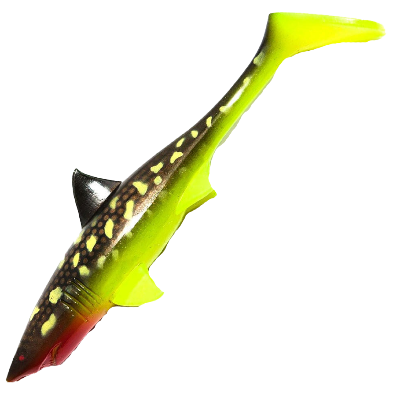 Приманка силиконовая Strike Pro Shark Shad 200мм #Hot Pike