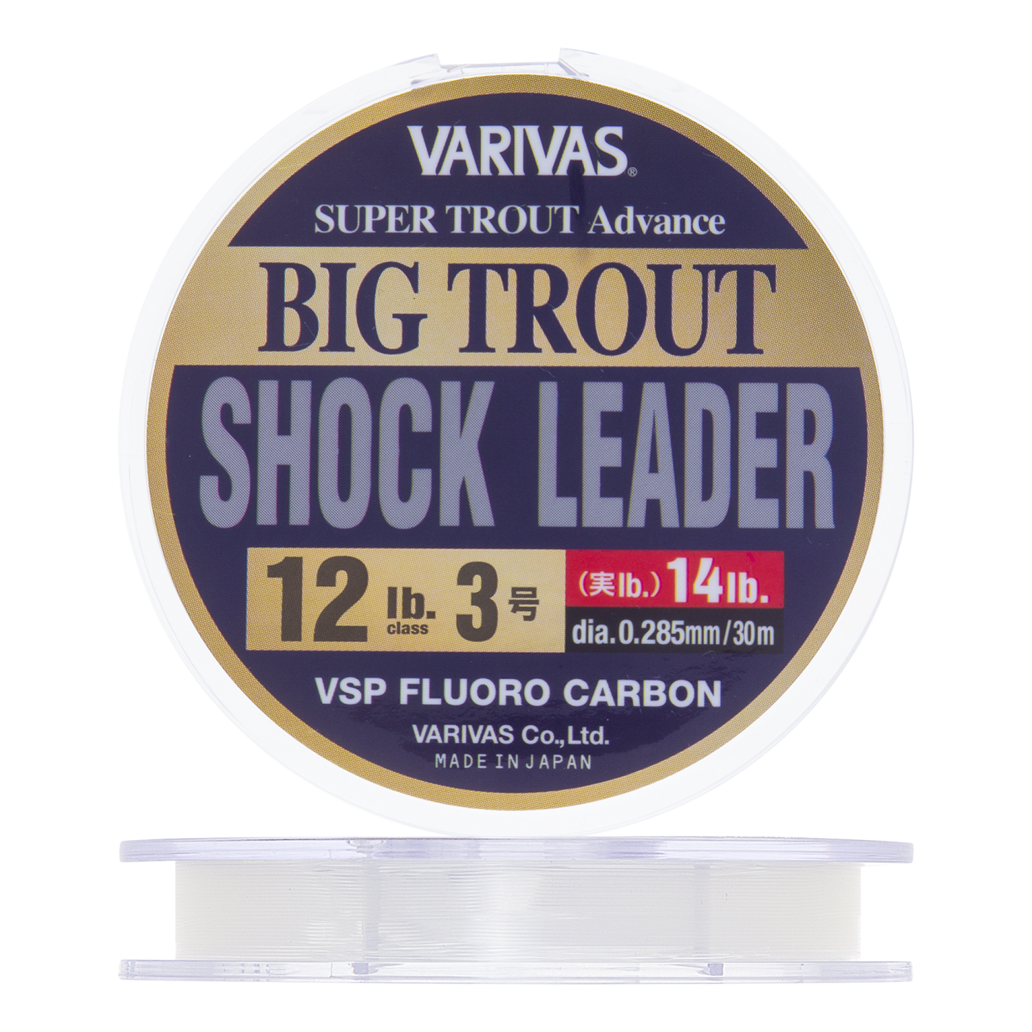 Флюорокарбон Varivas Big Trout Shock Leader VSP Fluorocarbon 30 0285мм 12Lb 30м clear 1300₽