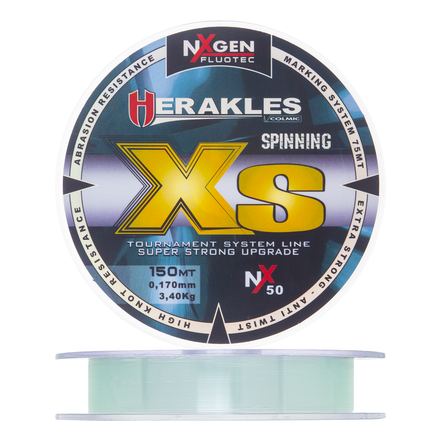 Леска монофильная Colmic Herakles XS Spinning 0,17мм 150м (light green) club herakles hotel