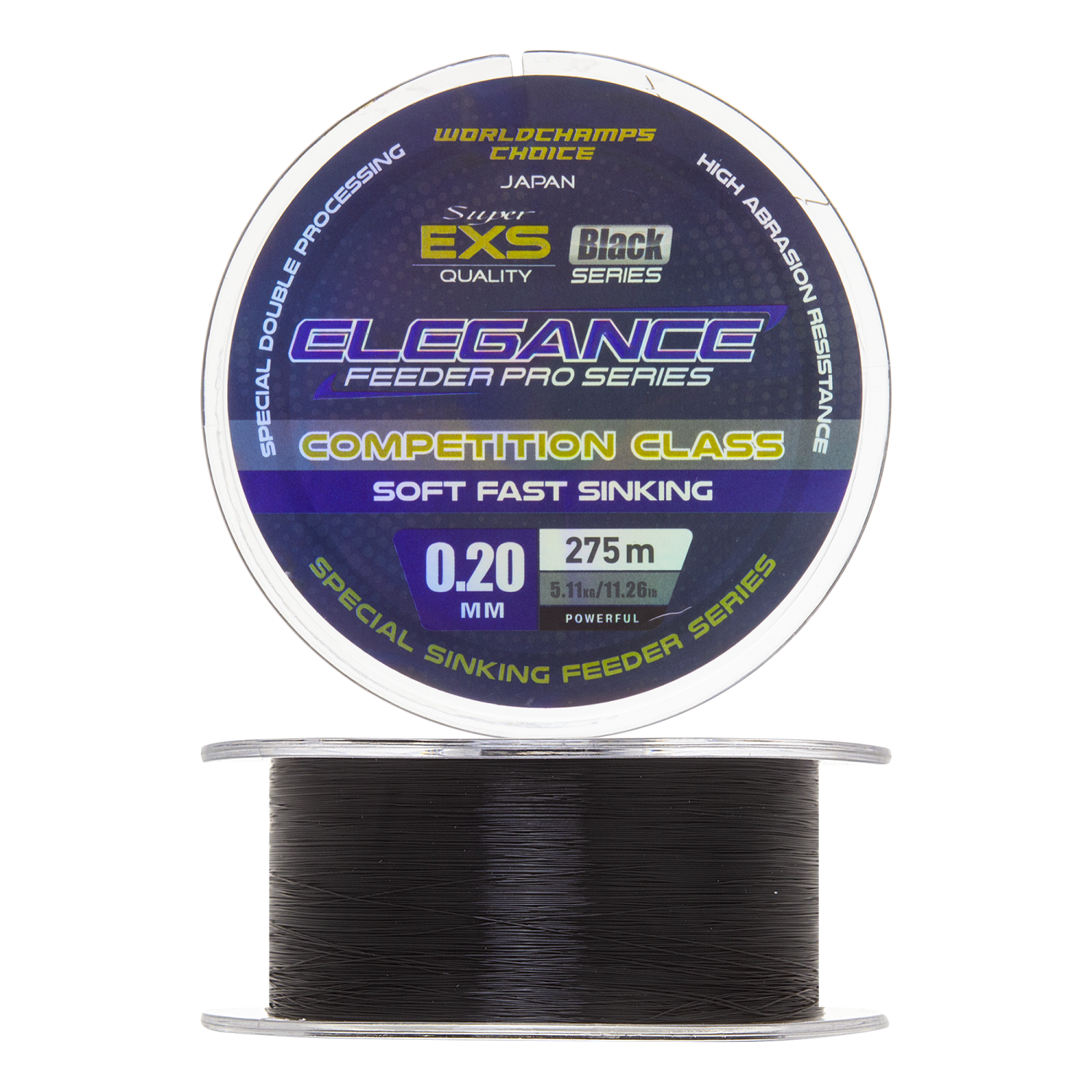 Леска монофильная Elegance Feeder Pro Black 0,20мм 275м (black)