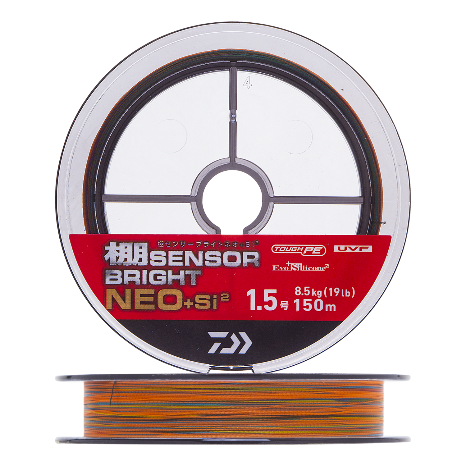 Шнур плетеный Daiwa UVF Tana Sensor Bright Neo +Si2 #1,5 0,205мм 150м (5color)