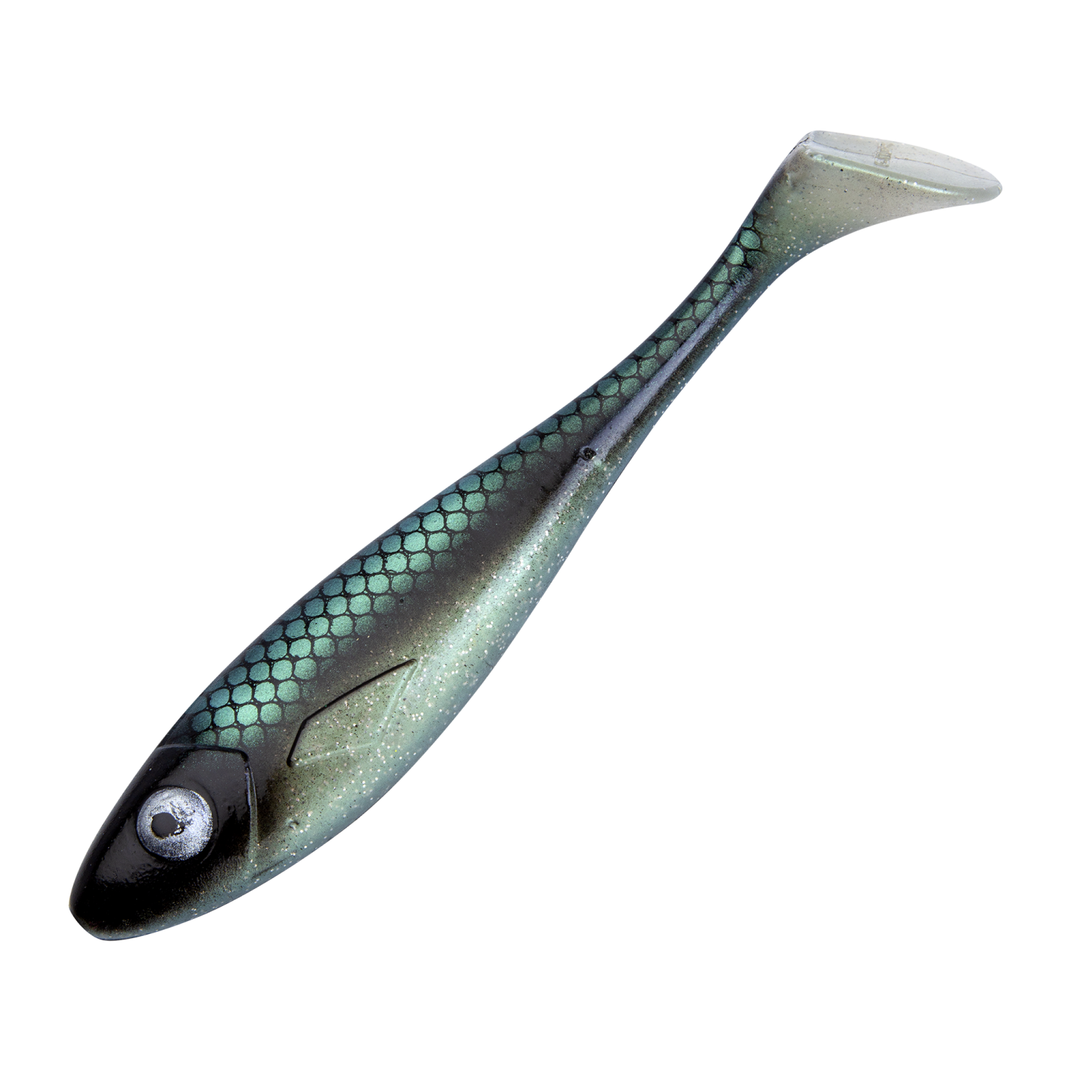 Приманка силиконовая Gator Gum 18см #GreenWhitefish - 2 рис.