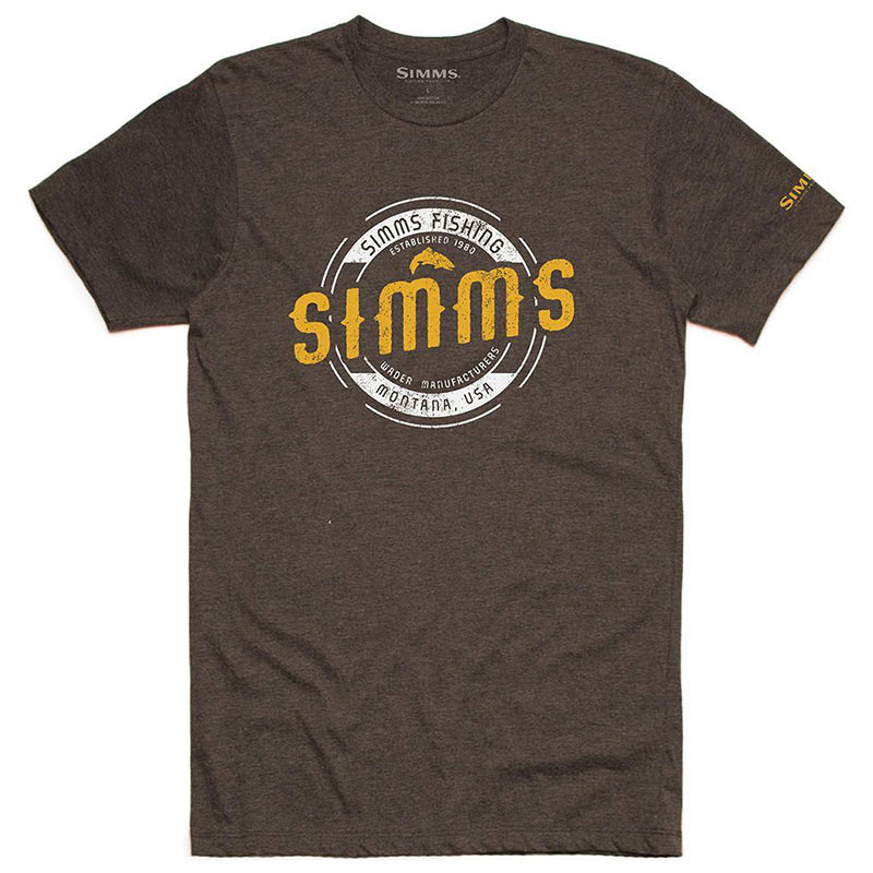Футболка Simms Wader MT T-Shirt M Brown Heather