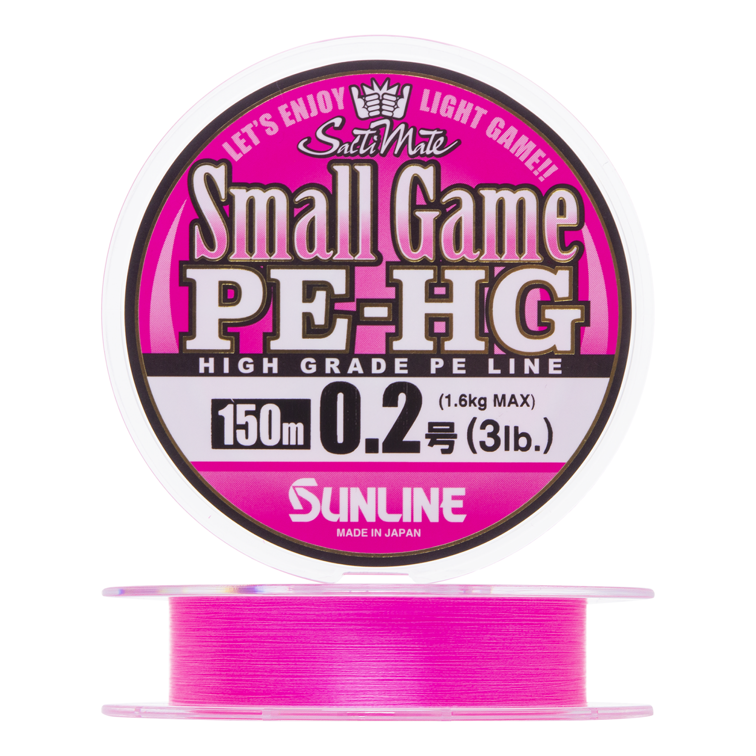 Шнур плетеный Sunline Small Game PE-HG X4 #0,2 0,074мм 150м (pink)