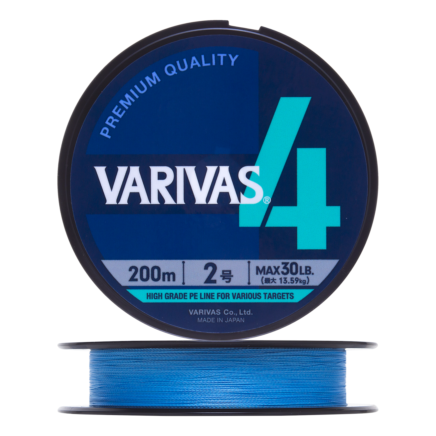 Шнур плетеный Varivas X4 #2 0,235мм 200м (water blue)