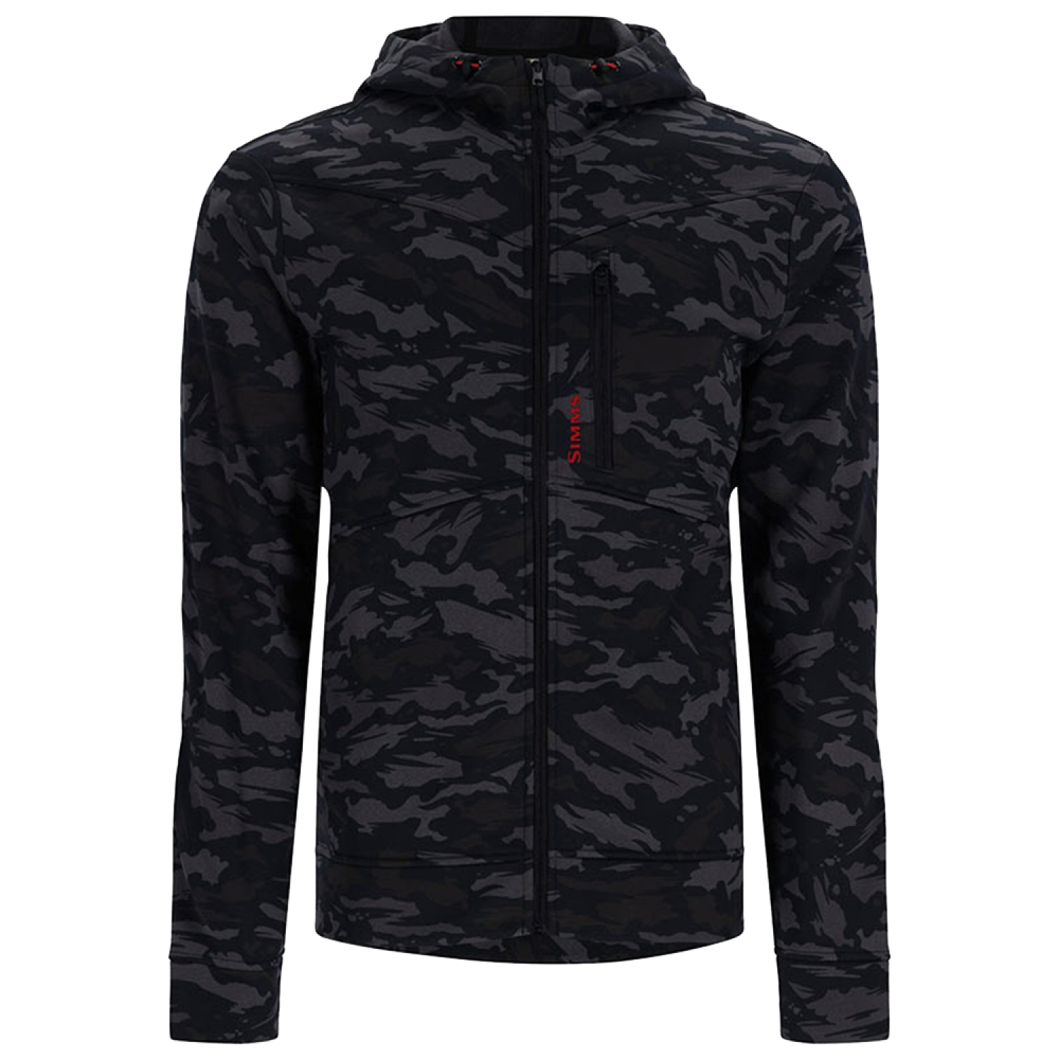 Толстовка Simms CX Hoody - Full Zip XL Ghost Camo Black