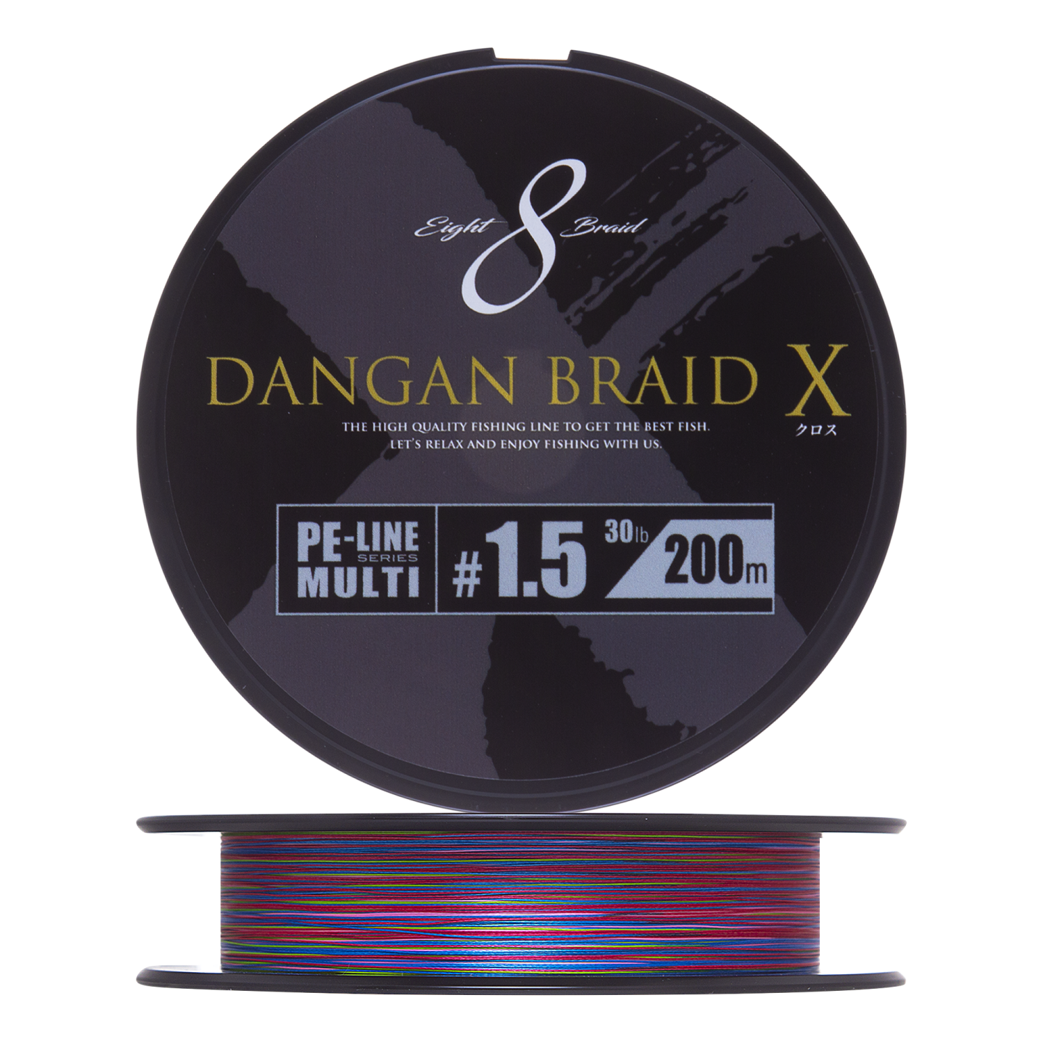 Шнур плетеный Major Craft Dangan Braid X Line PE X8 #1,5 200м (multicolor)