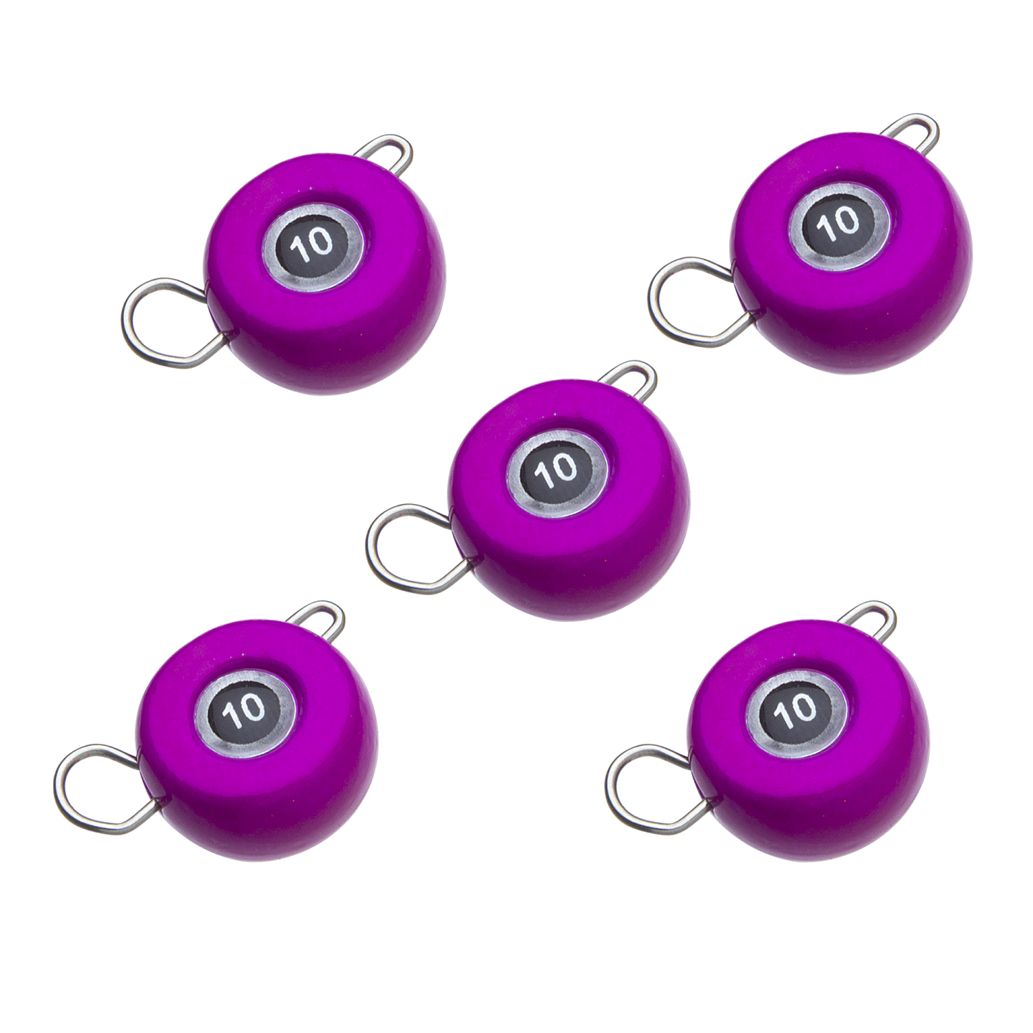 Груз разборная чебурашка Мормыш Таблетка 10гр #06 фиолетовый