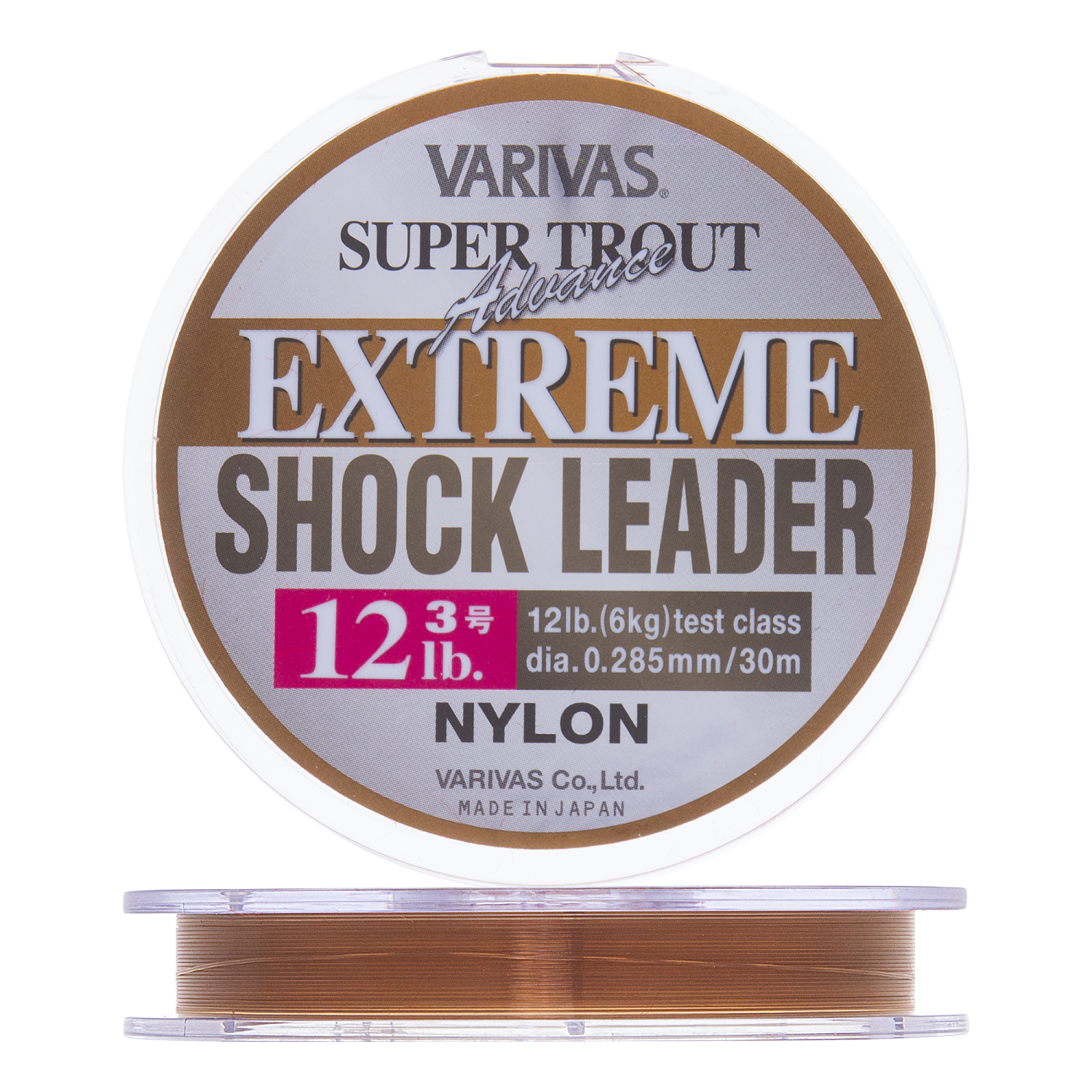 Леска монофильная Varivas Super Trout Advance Extreme Shock Leader #3,0 0,285мм 30м (brown)