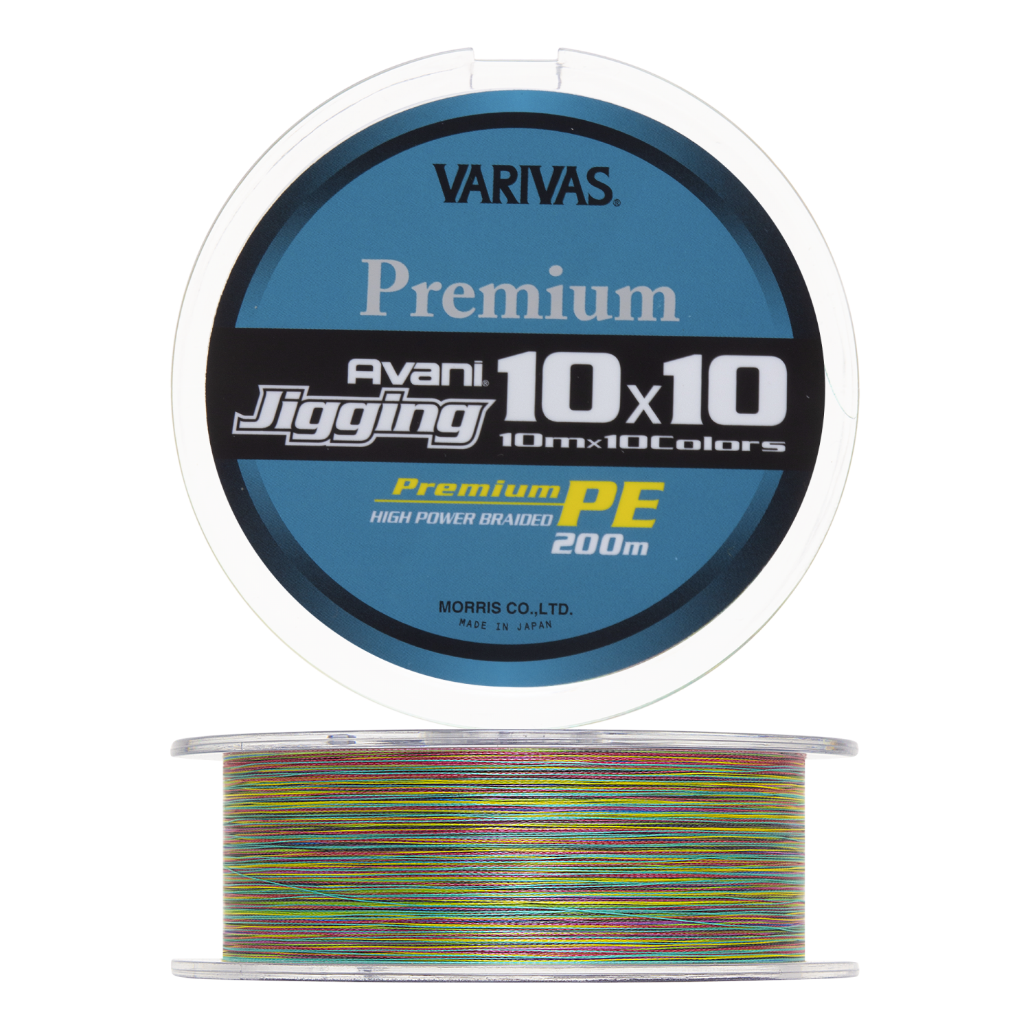 Шнур плетеный Varivas Avani Jigging 10×10 Premium PE X4 #0,8 0,148мм 200м (multicolor) - 2 рис.