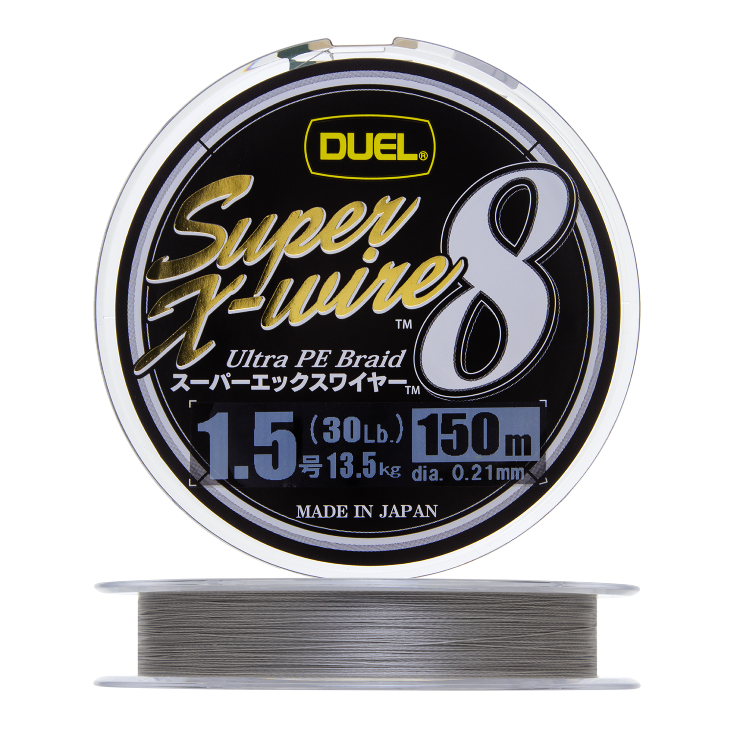 Шнур плетеный Duel PE Super X-Wire 8 #1,5 0,21мм 150м (silver)