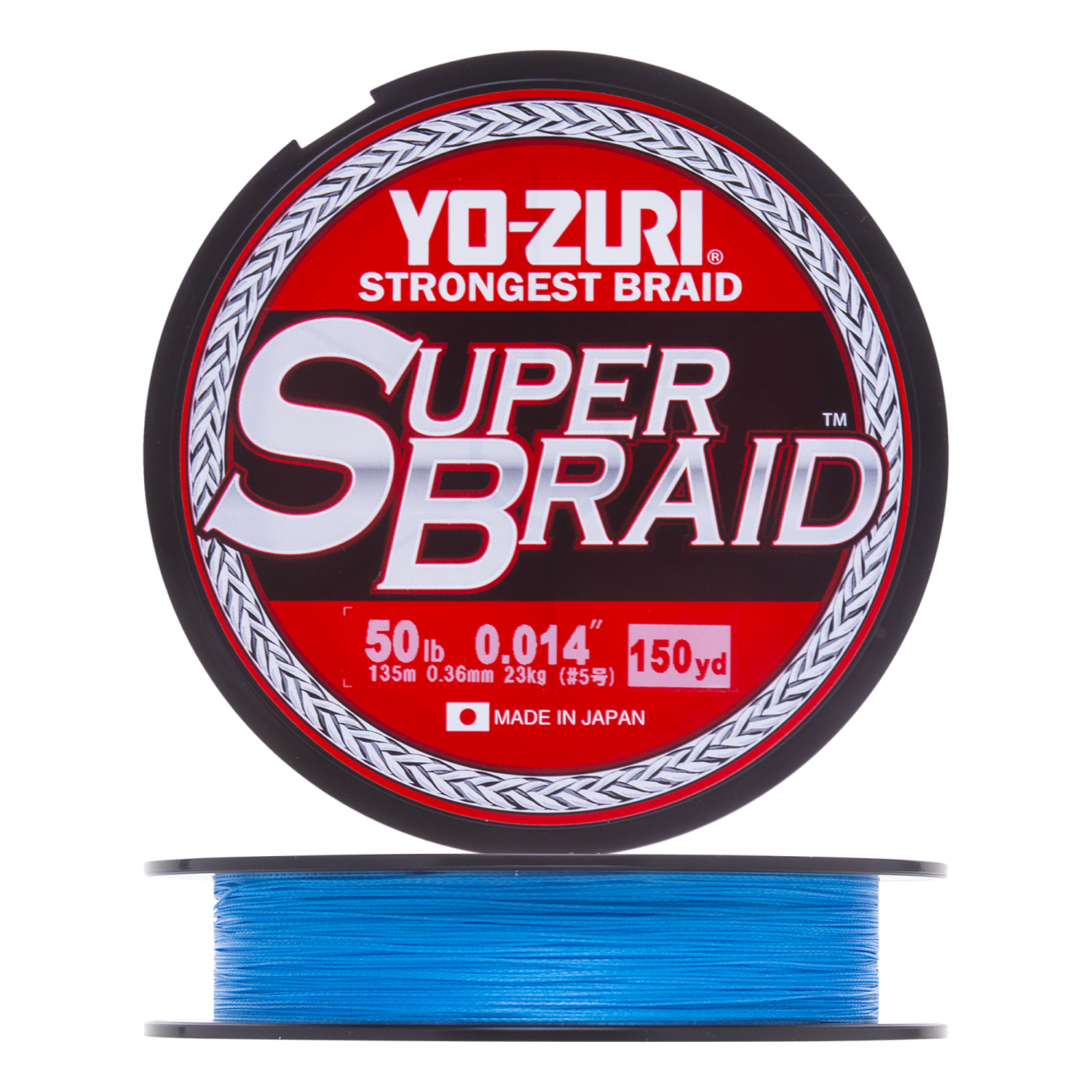 Шнур плетеный Yo-Zuri PE Superbraid 50Lb 0,36мм 135м (blue)