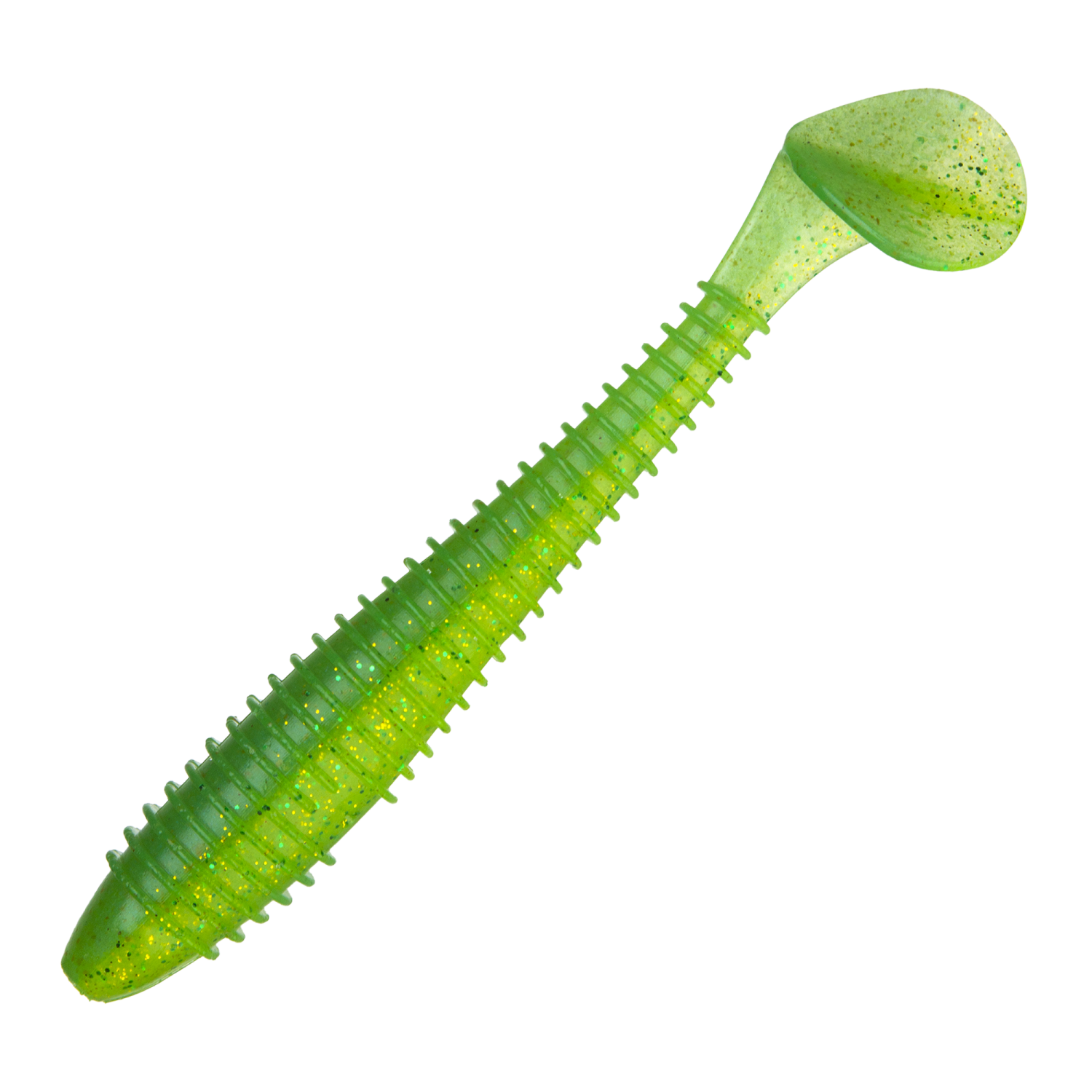 Приманка силиконовая Keitech Swing Impact Fat 3,8" #424 Lime Chartreuse