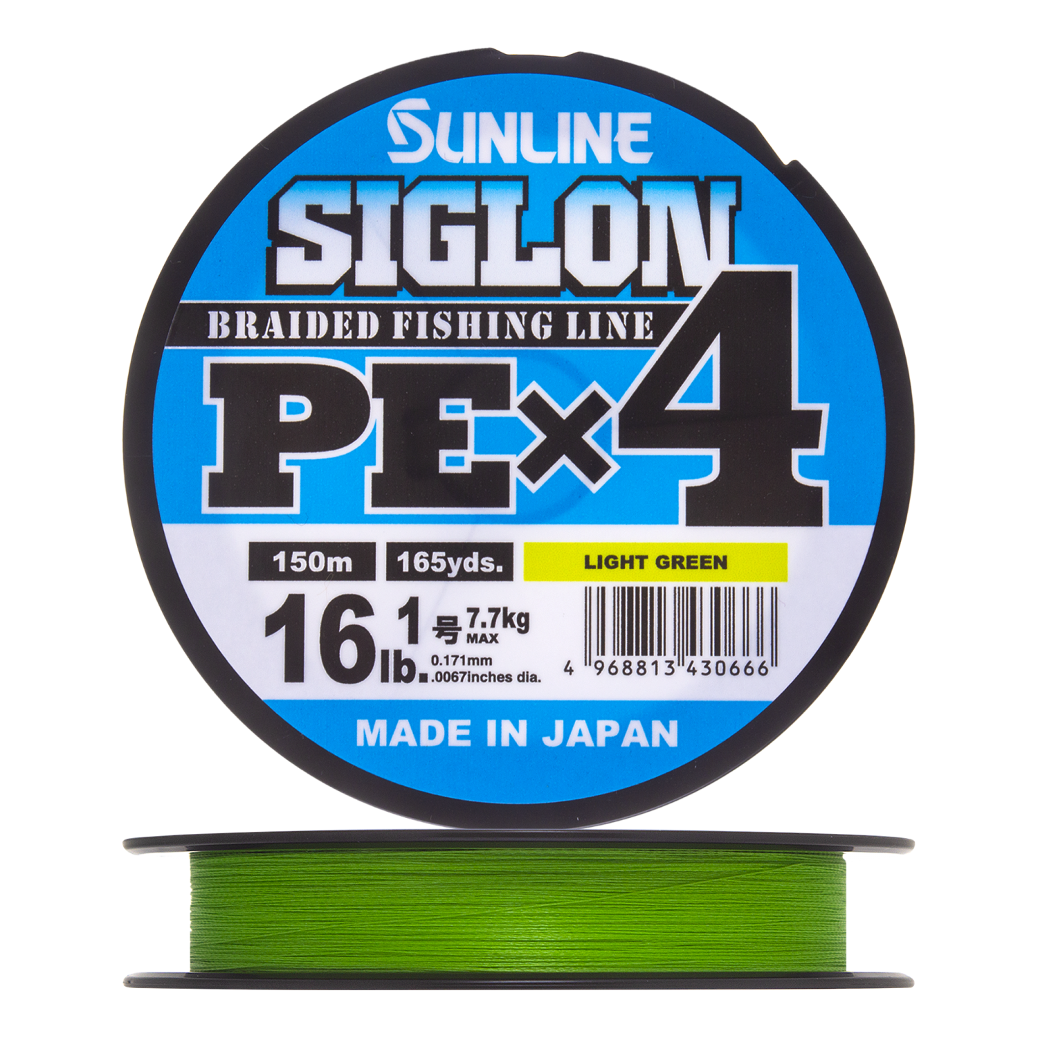 Шнур плетеный Sunline Siglon PE X4 #1,0 0,171мм 150м (light green)